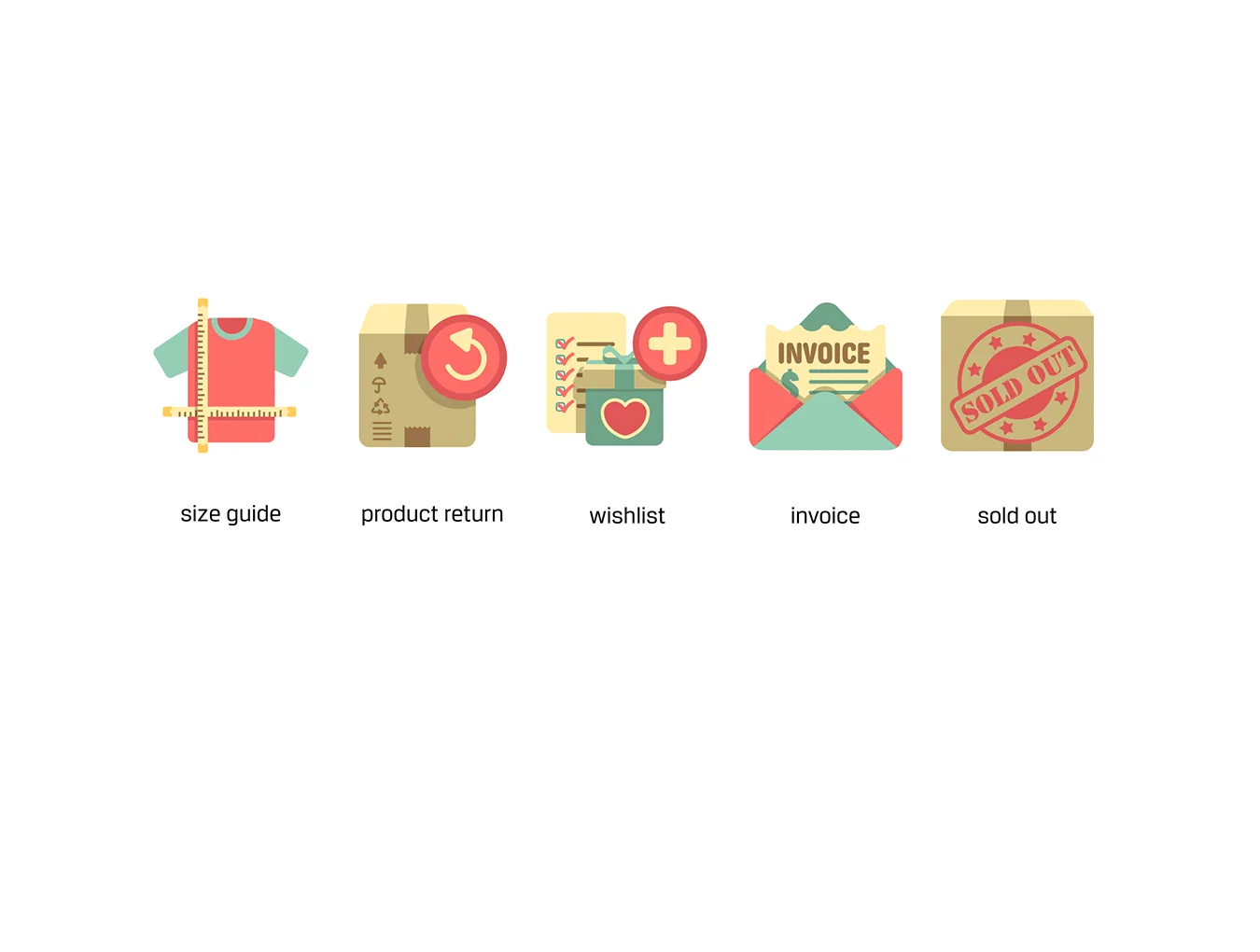 80 E-Commerce Retro Icons 7