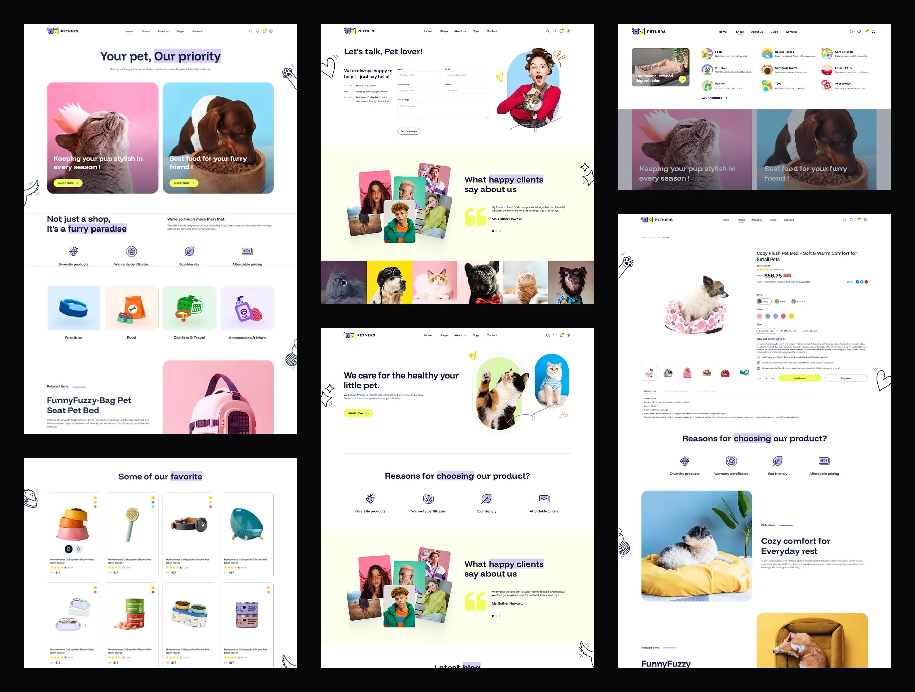 Ecommerce UI Kit for Pet shop – Figma 3