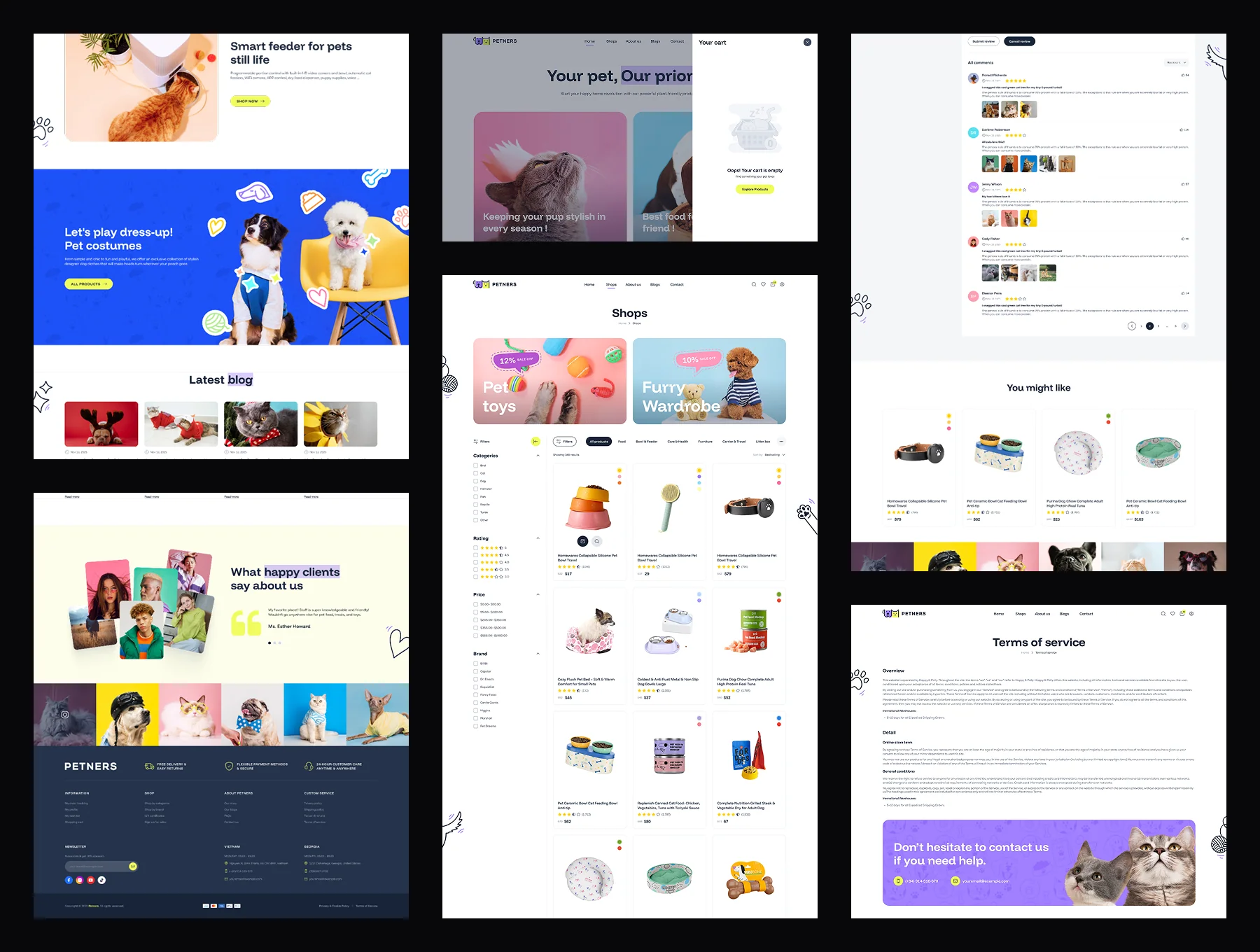 Ecommerce UI Kit for Pet shop – Figma 4