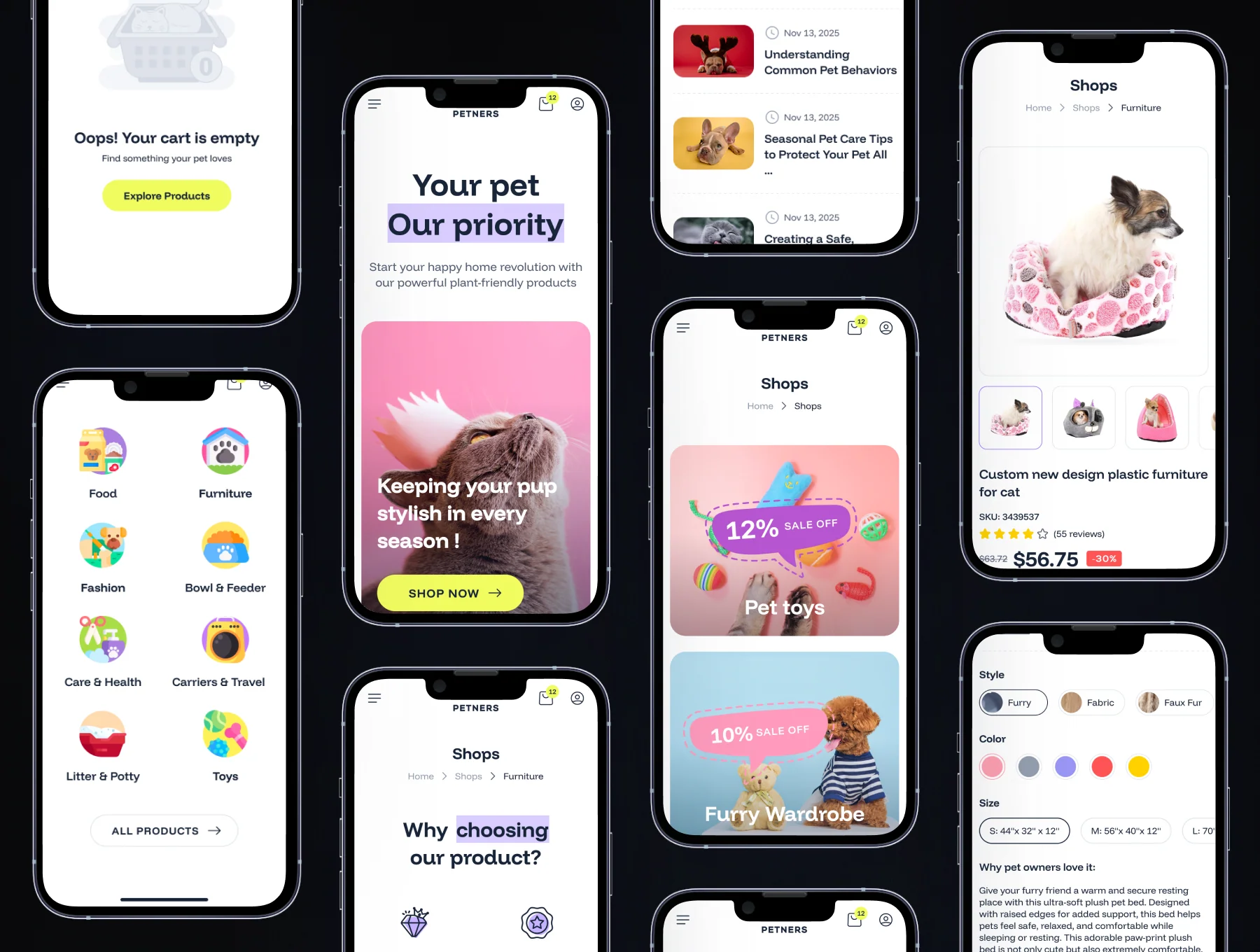 Ecommerce UI Kit for Pet shop – Figma 5