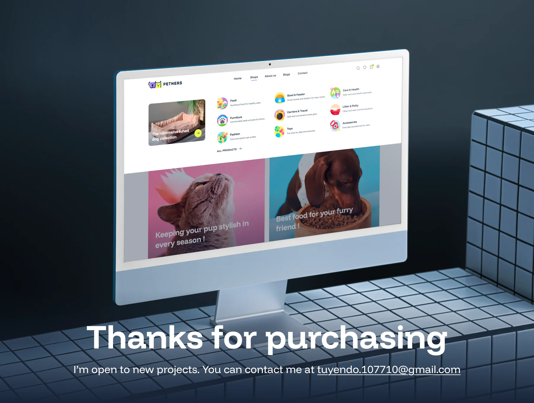 Ecommerce UI Kit for Pet shop – Figma 6