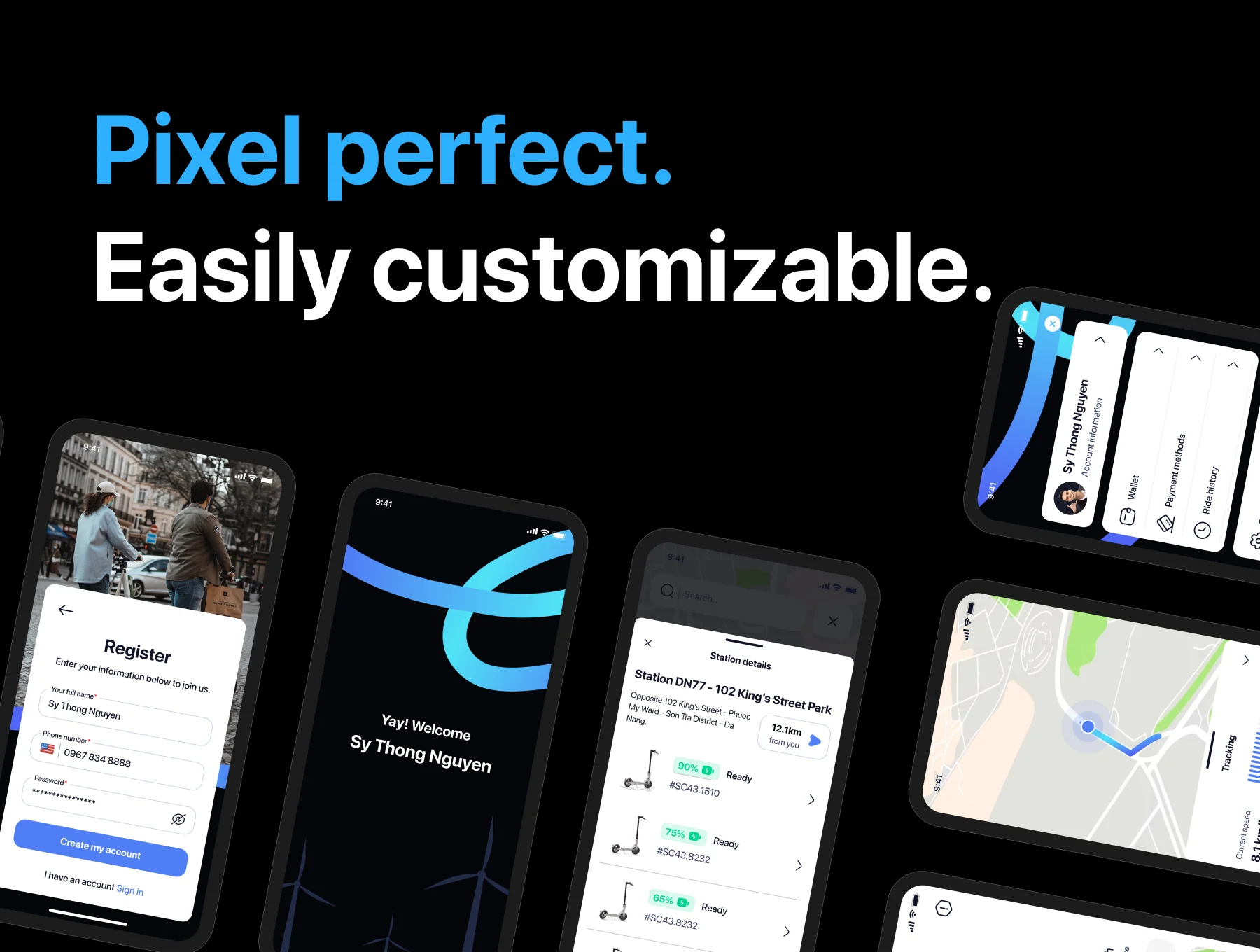ECOOL- Electric Scooter Finder UI Kit App 5