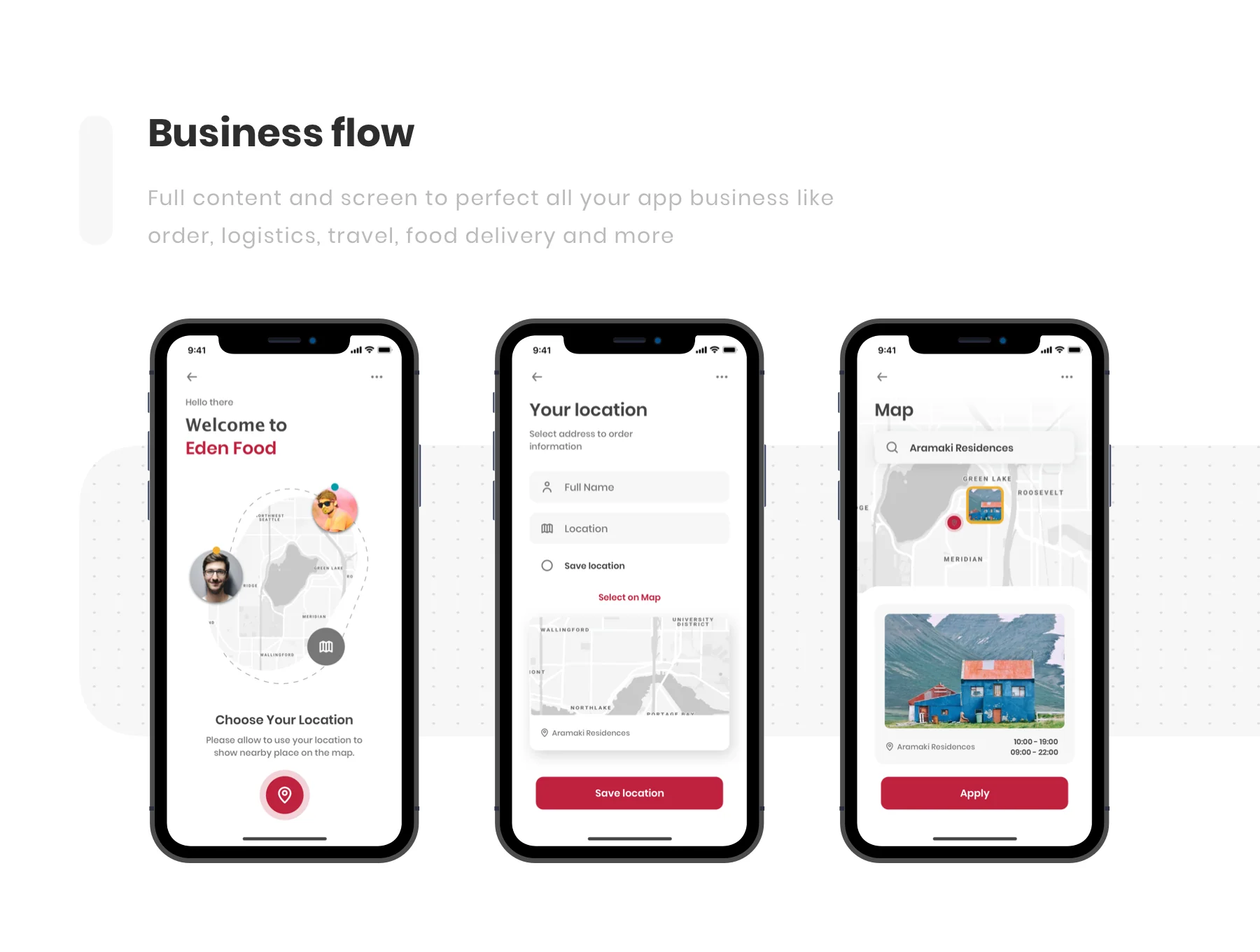 Eden - Food Delivery App UI Kit 4
