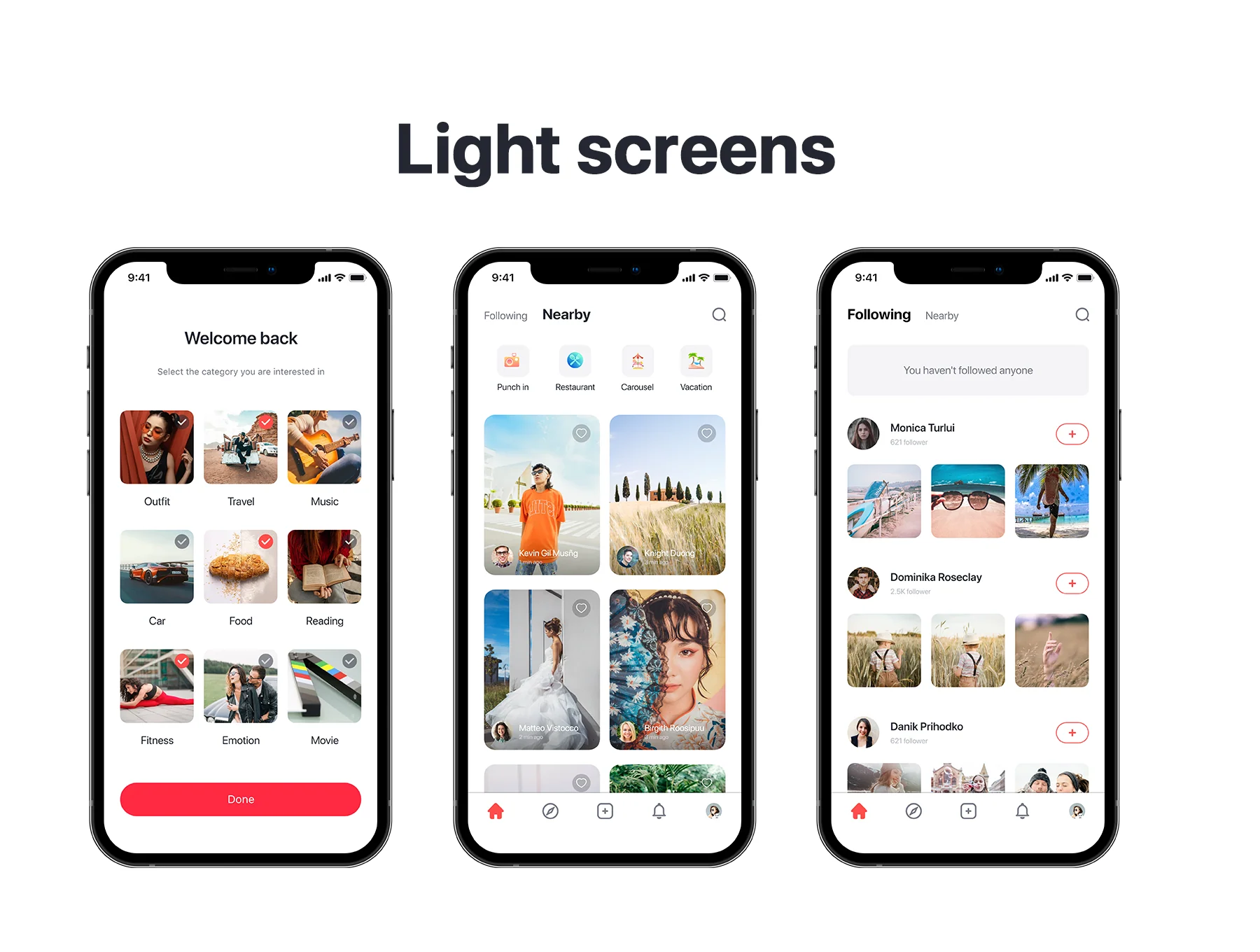 Social App iOS UI Kit 5