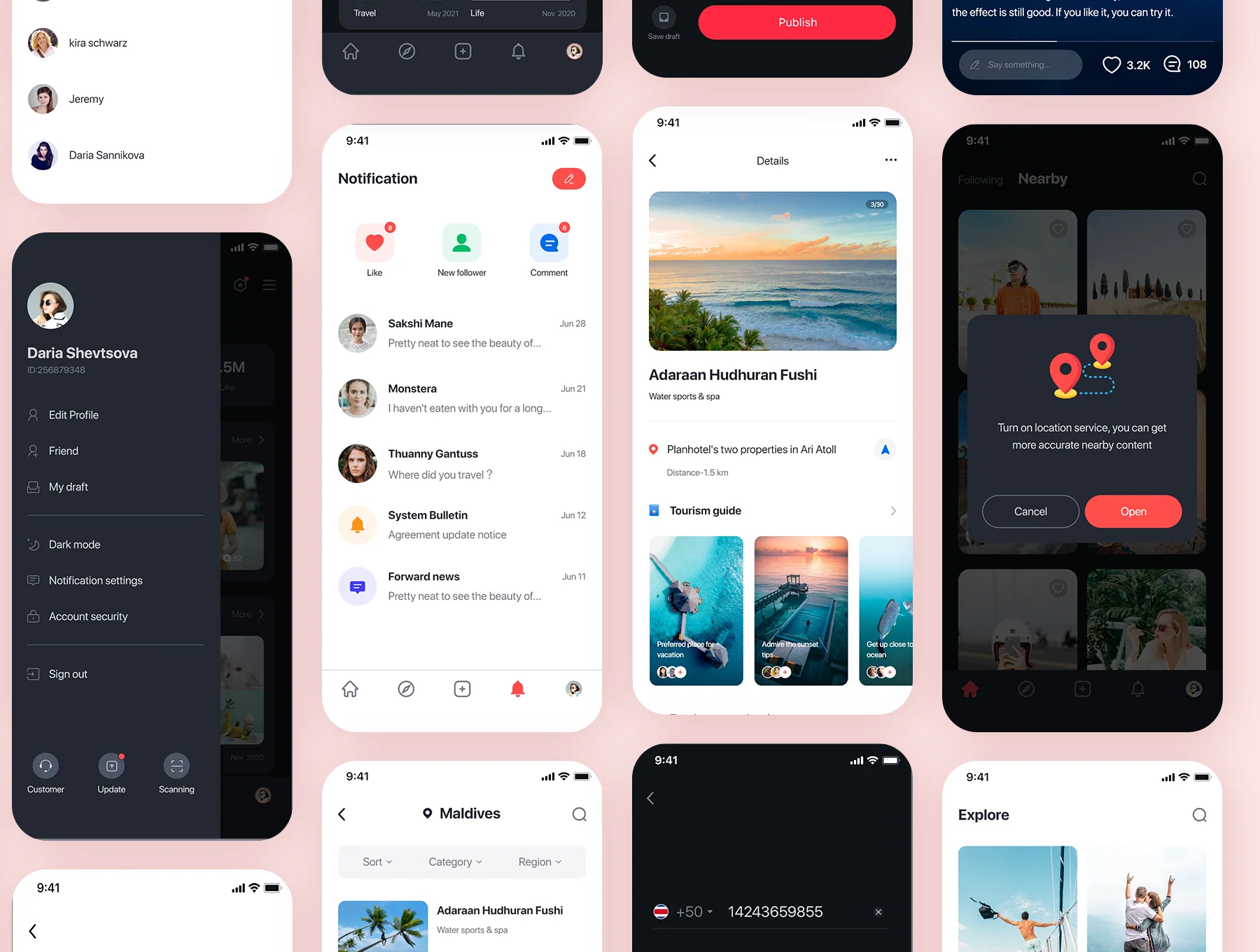 Social App iOS UI Kit 8