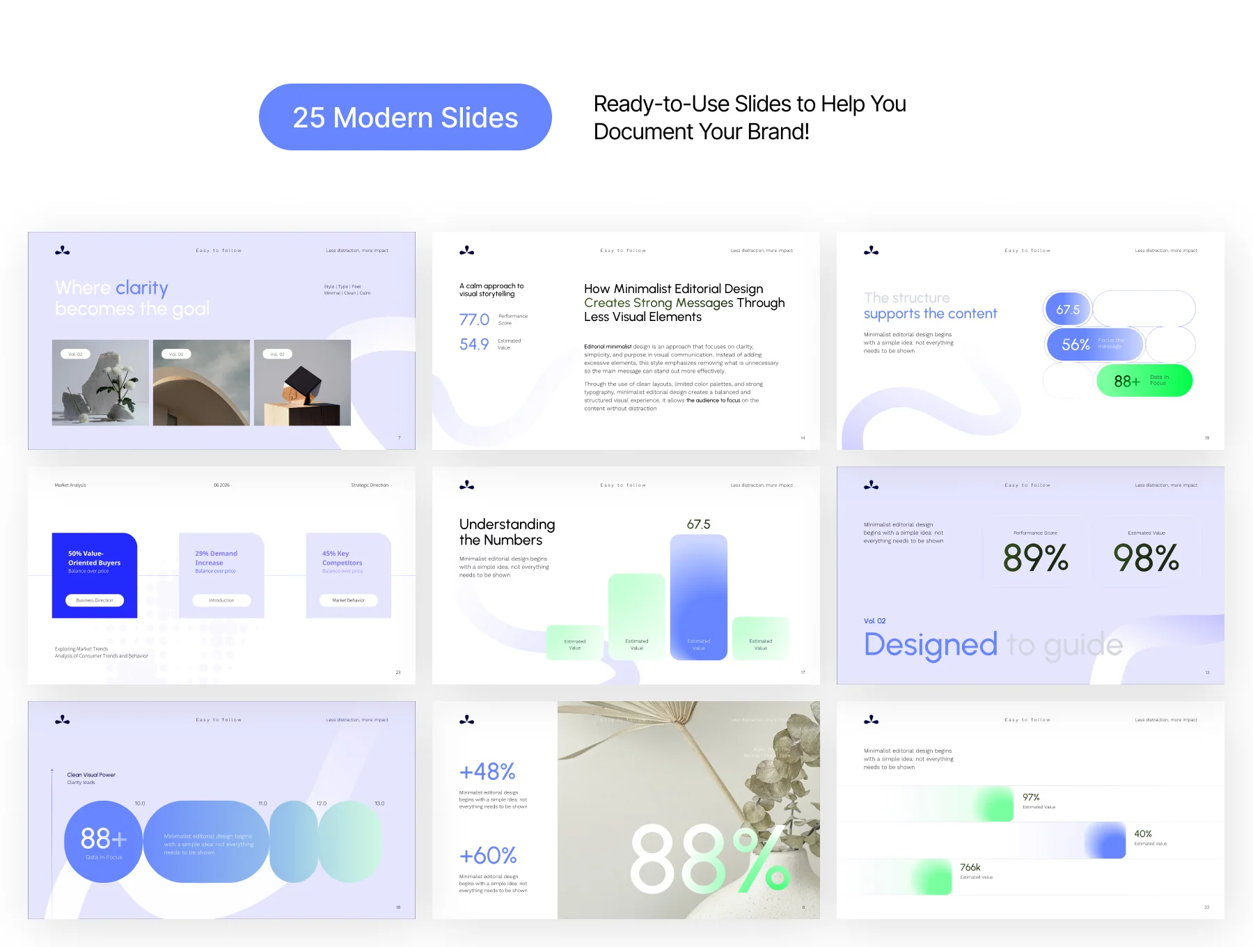 Editorial Minimalist Pitch Deck Template 3