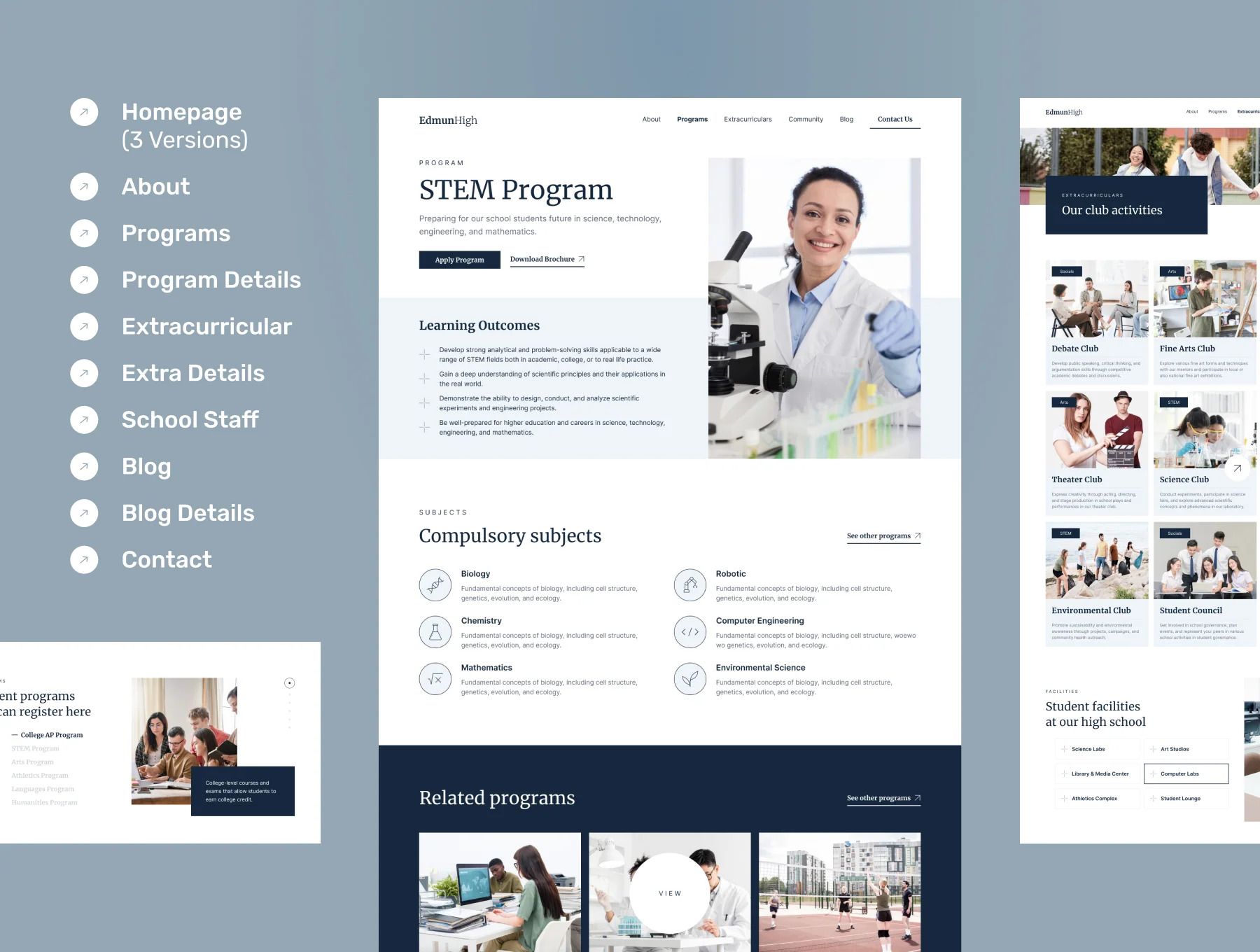 EdmunHigh - Senior High School Website 4