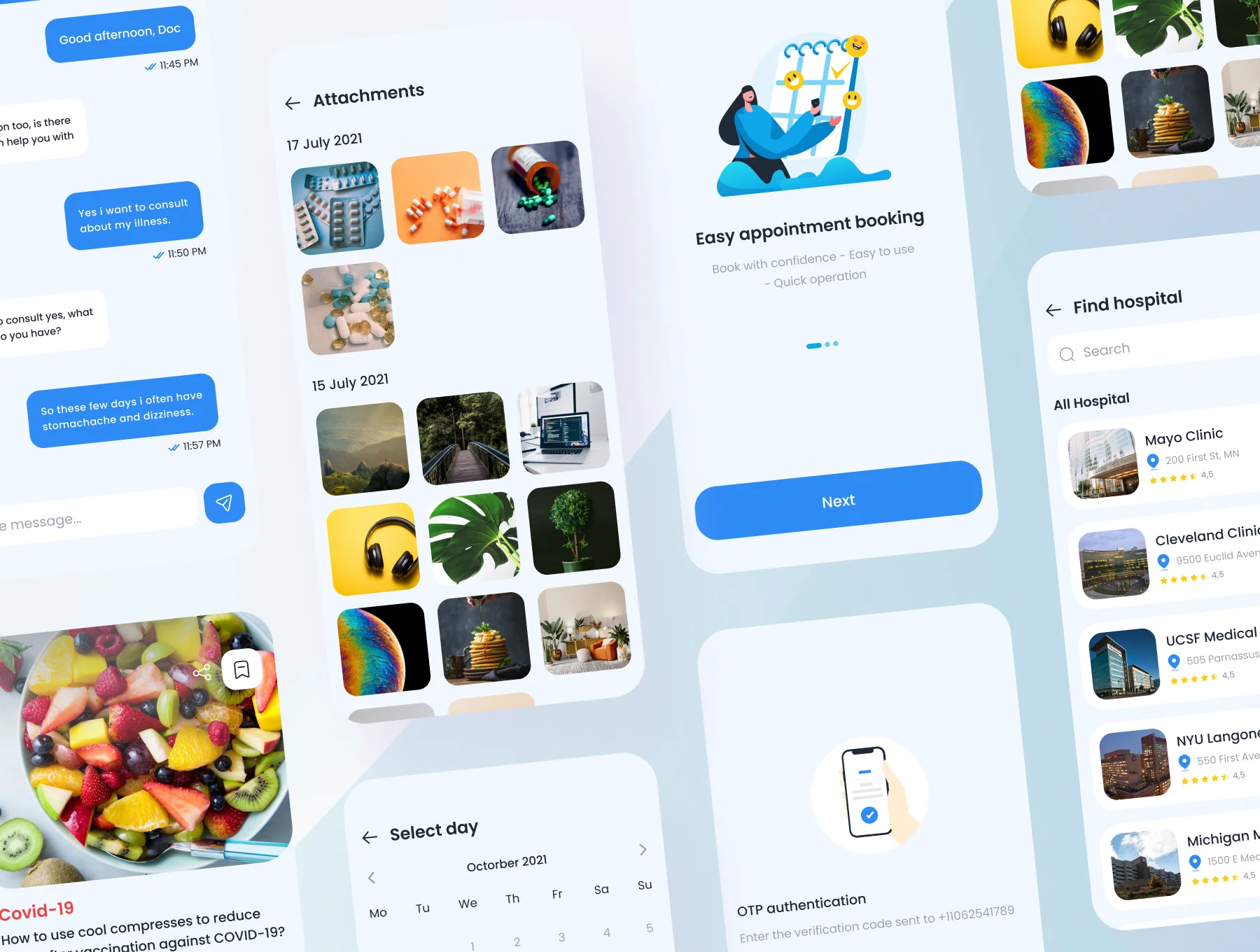 E.Doc - Doctor & Hospital Booking App UI Kit 2