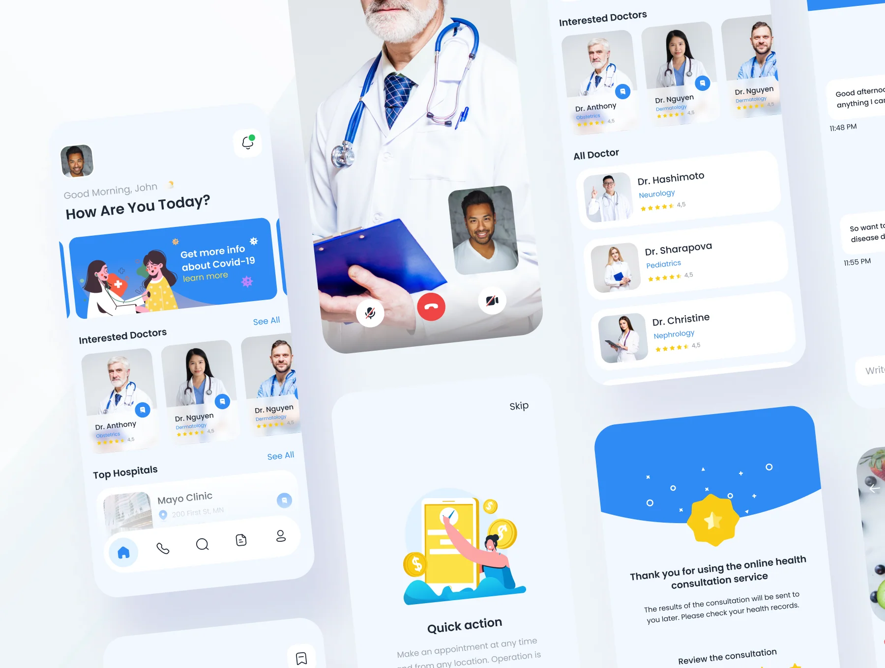 E.Doc - Doctor & Hospital Booking App UI Kit 3