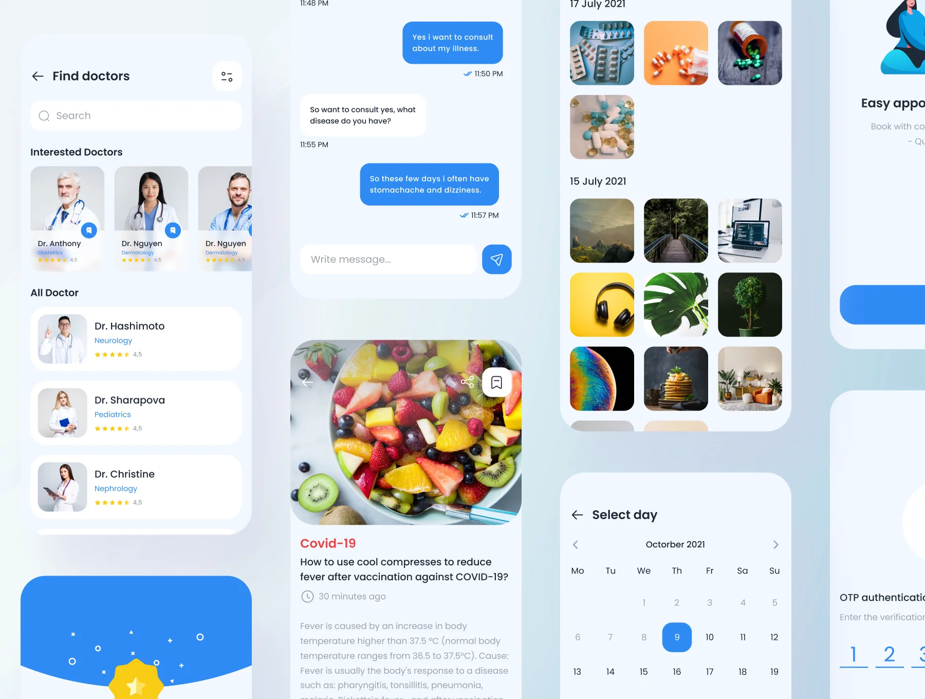 E.Doc - Doctor & Hospital Booking App UI Kit 6