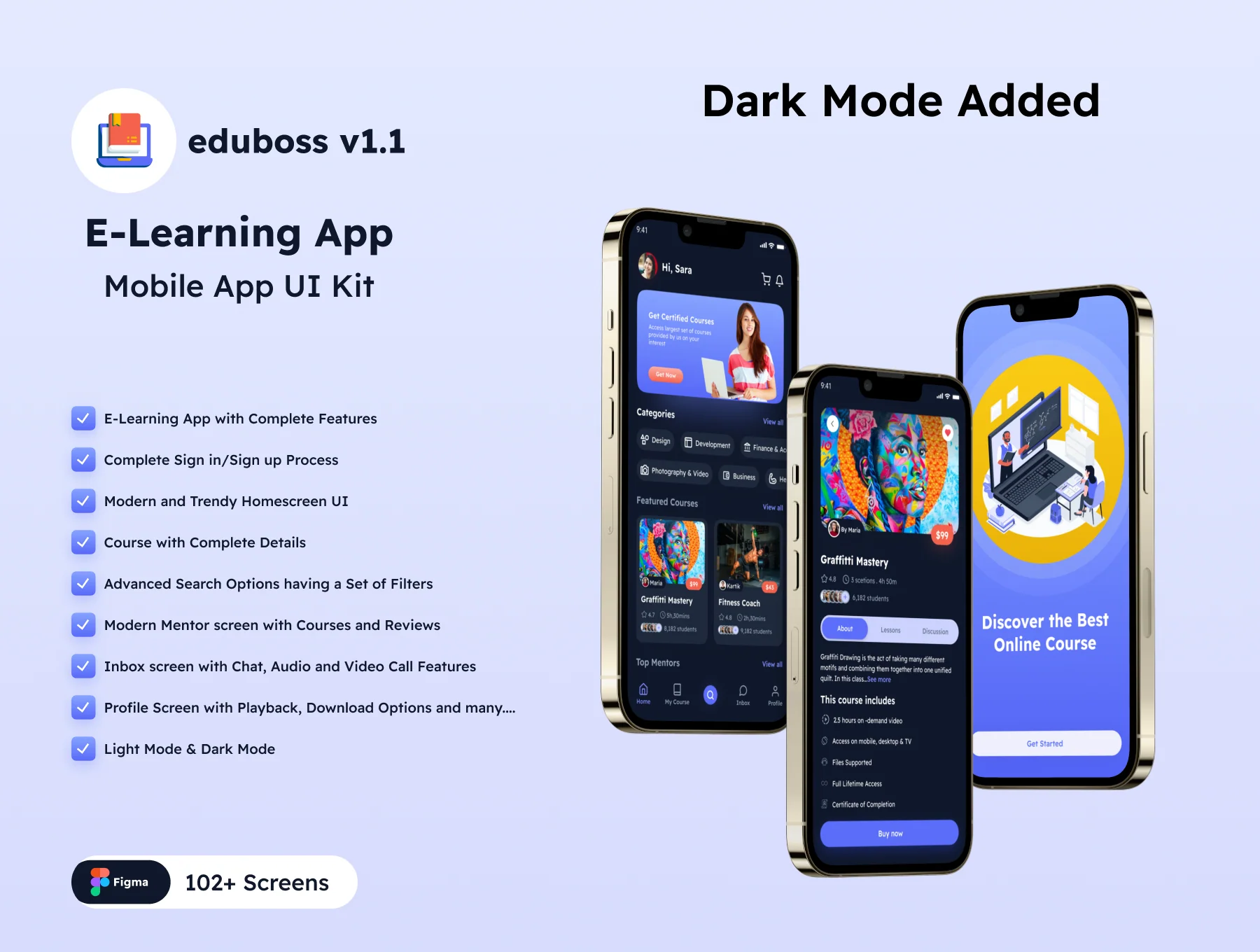 Eduboss E-Learning App UI Kit 2