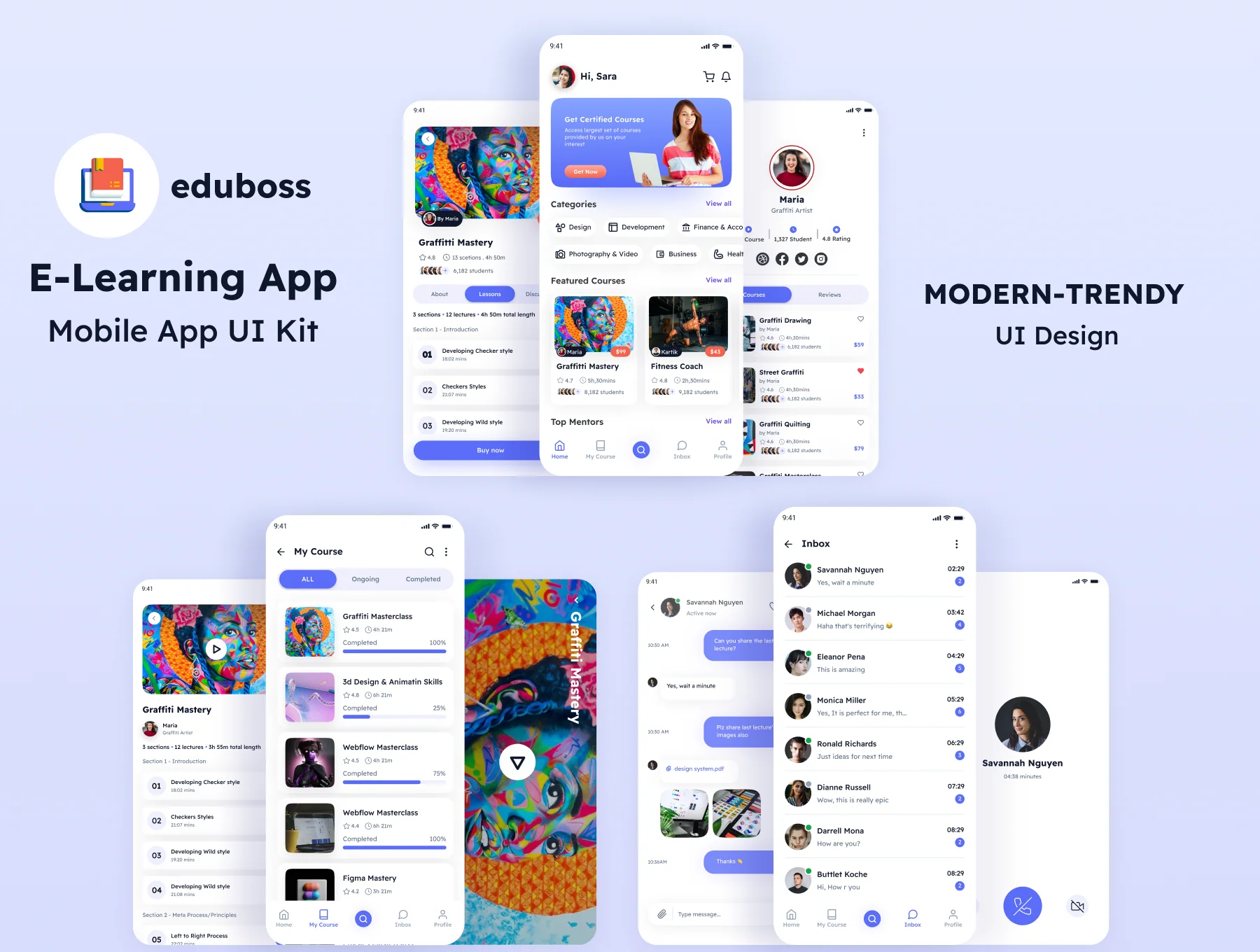Eduboss E-Learning App UI Kit 5