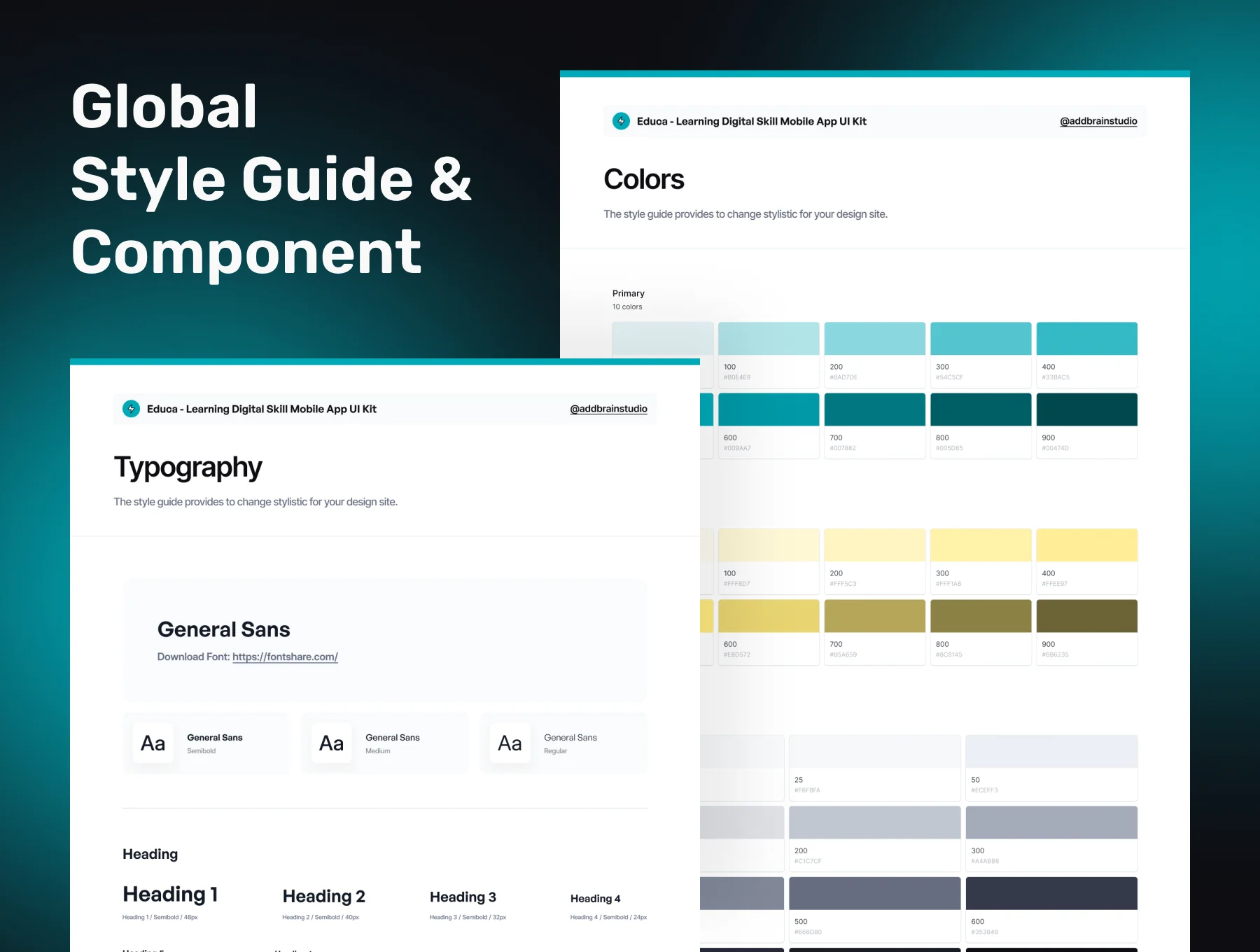 EDUCA - Learning Digital Skill Mobile App UI Kit 3