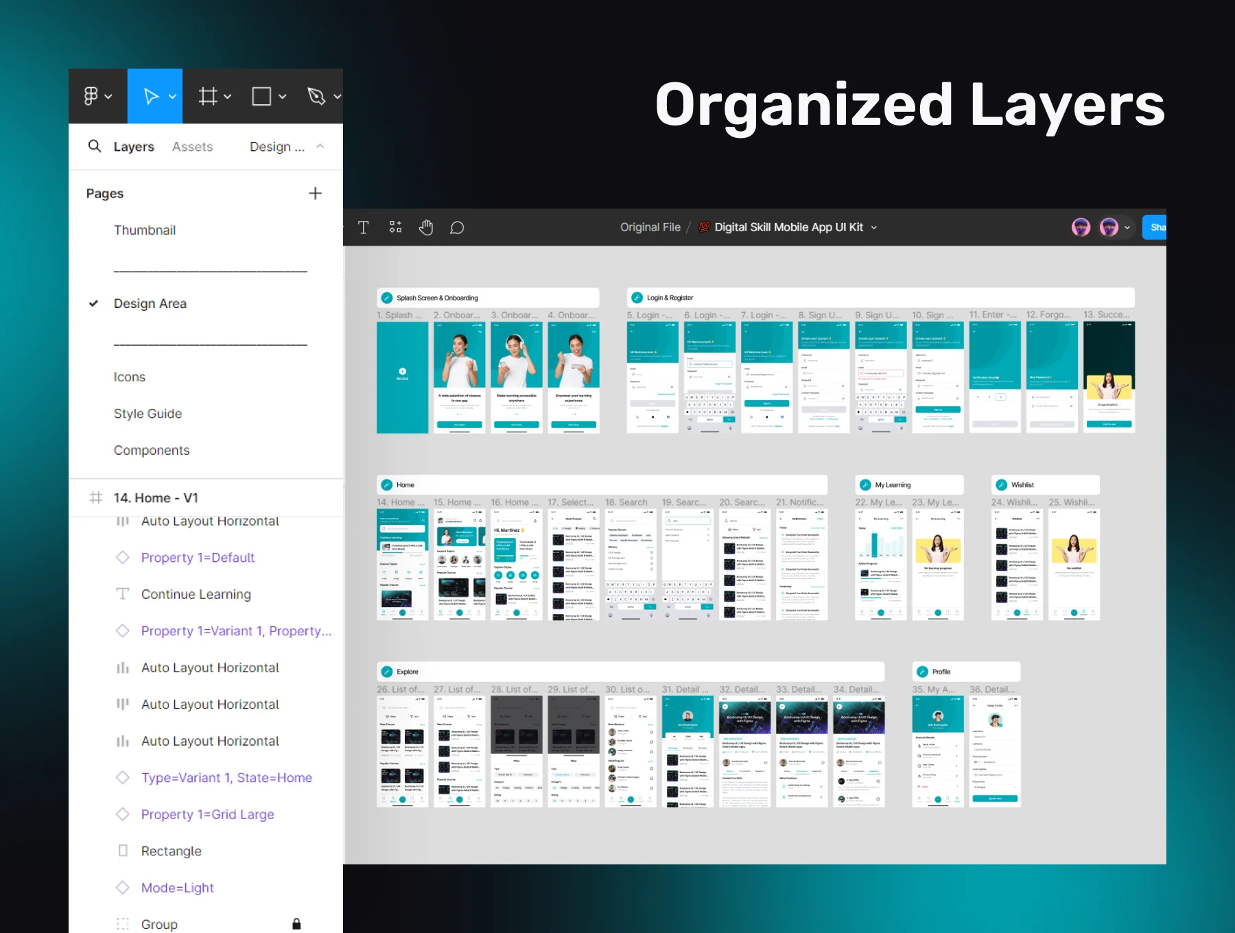 EDUCA - Learning Digital Skill Mobile App UI Kit 4
