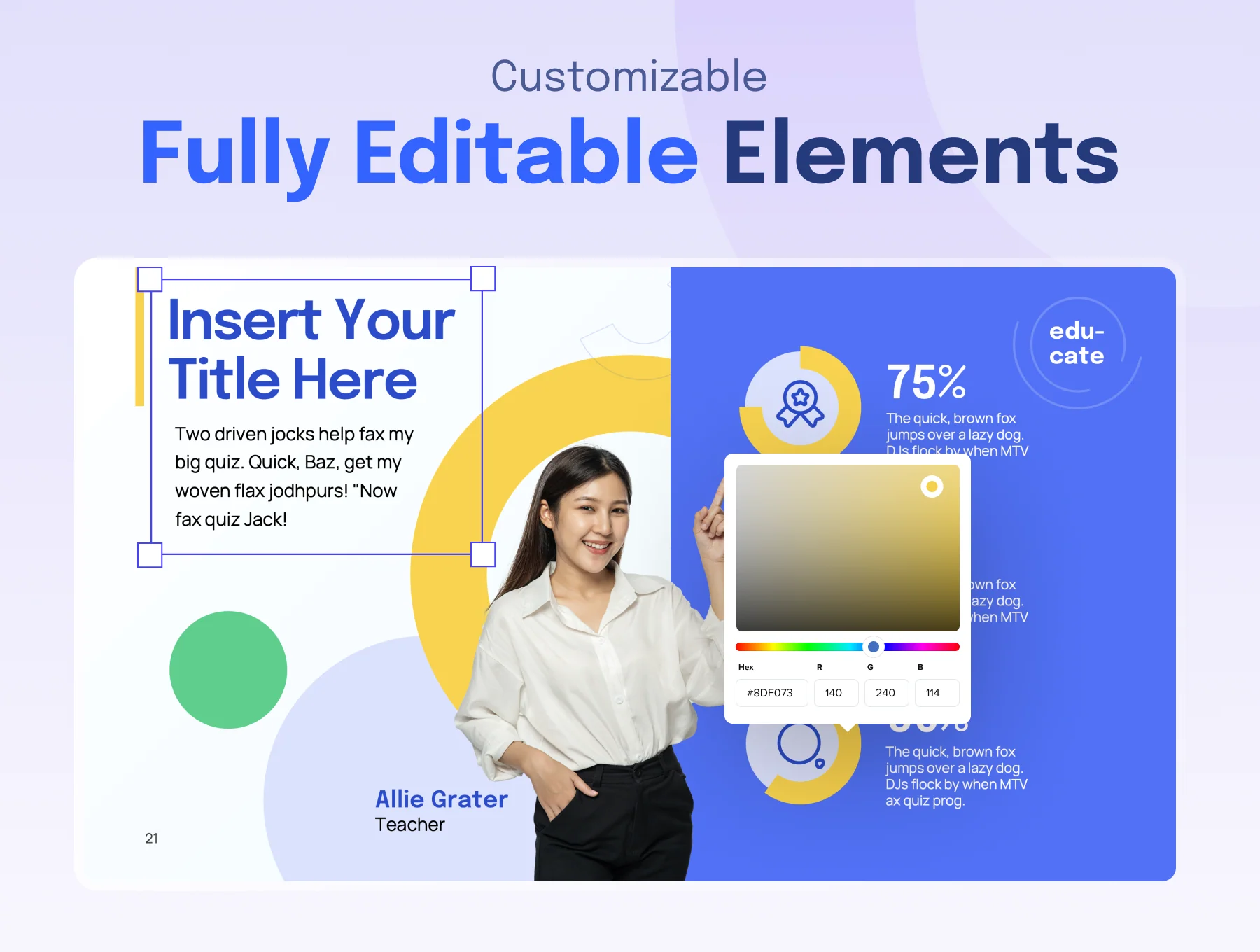 Educafy - Education Keynote Presentation Template 5