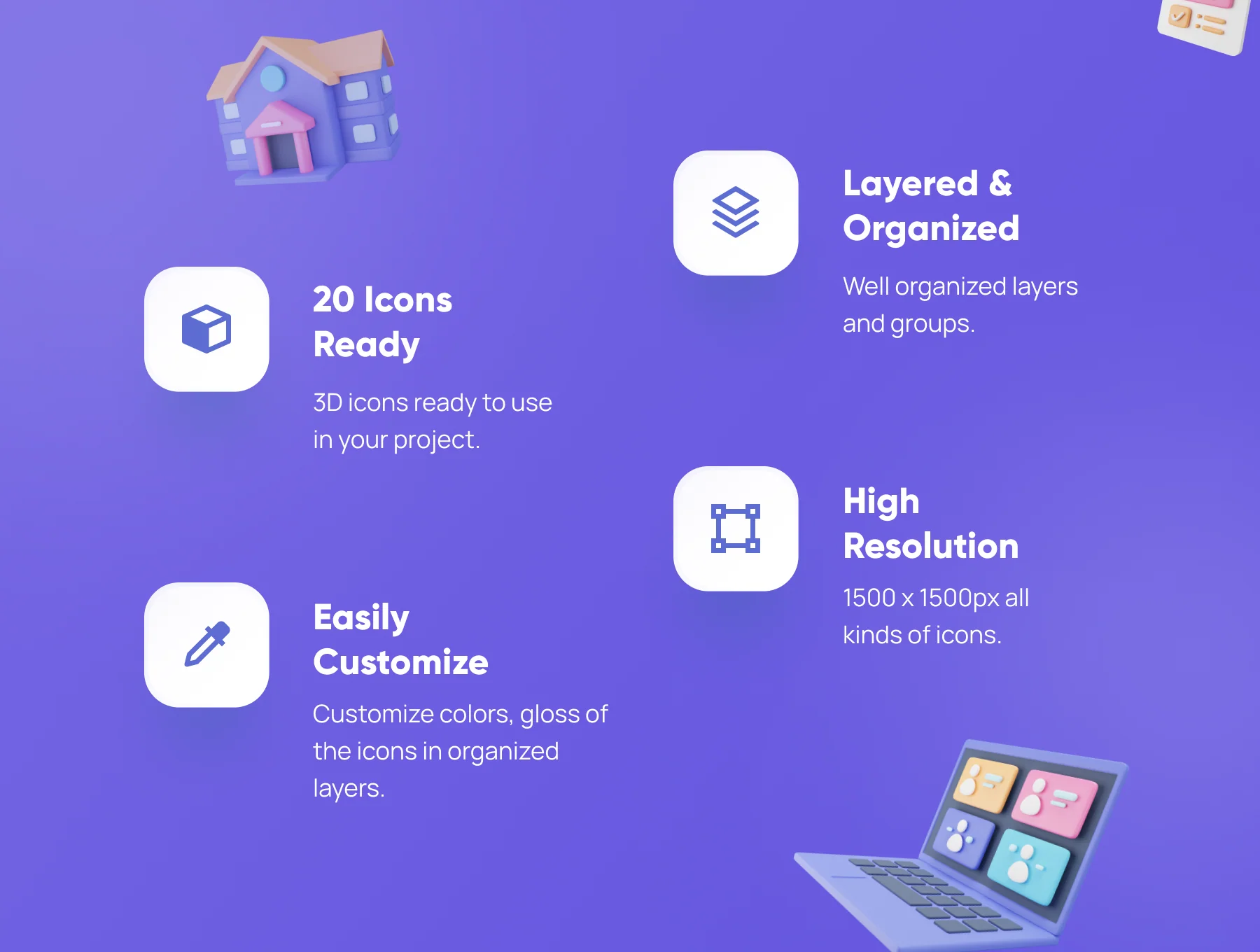 Educally - Education 3D Icon Set 3
