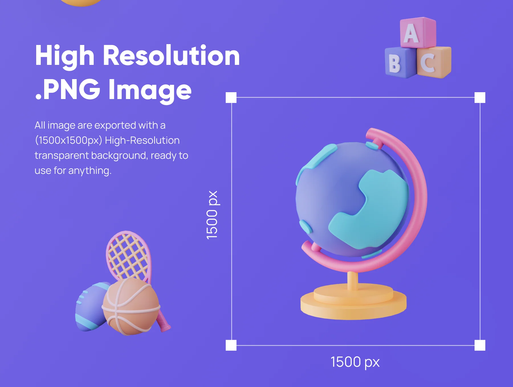 Educally - Education 3D Icon Set 4