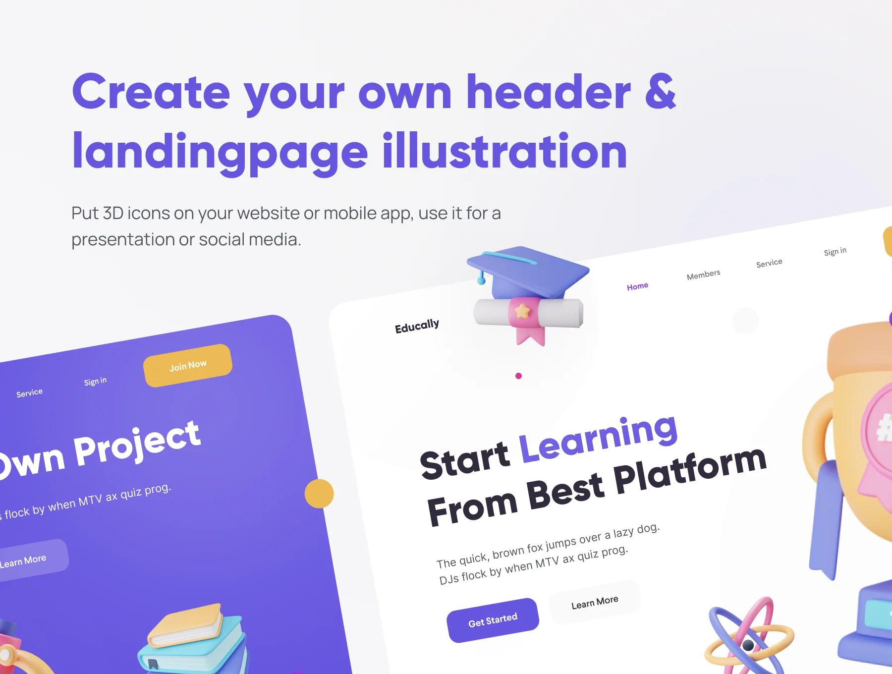 Educally - Education 3D Icon Set 6