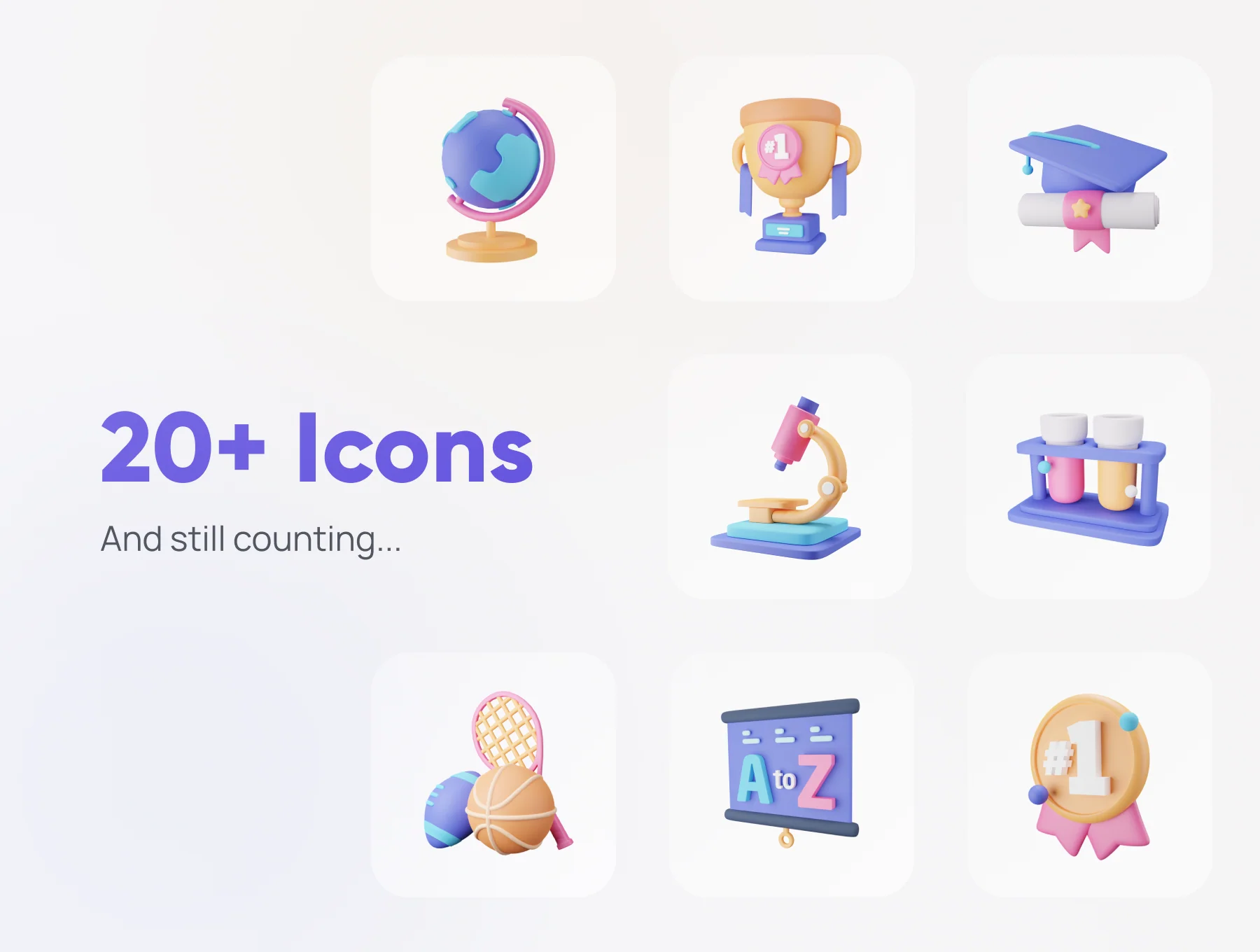 Educally - Education 3D Icon Set 7