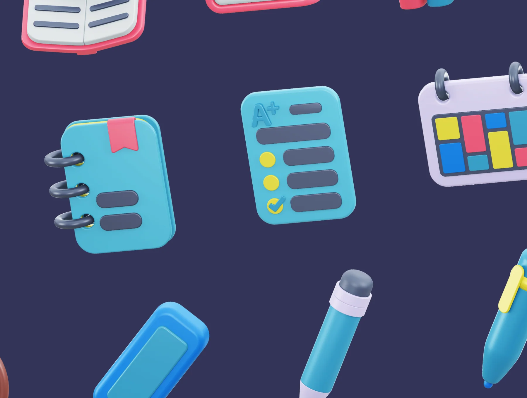 Education 3D icon pack 5