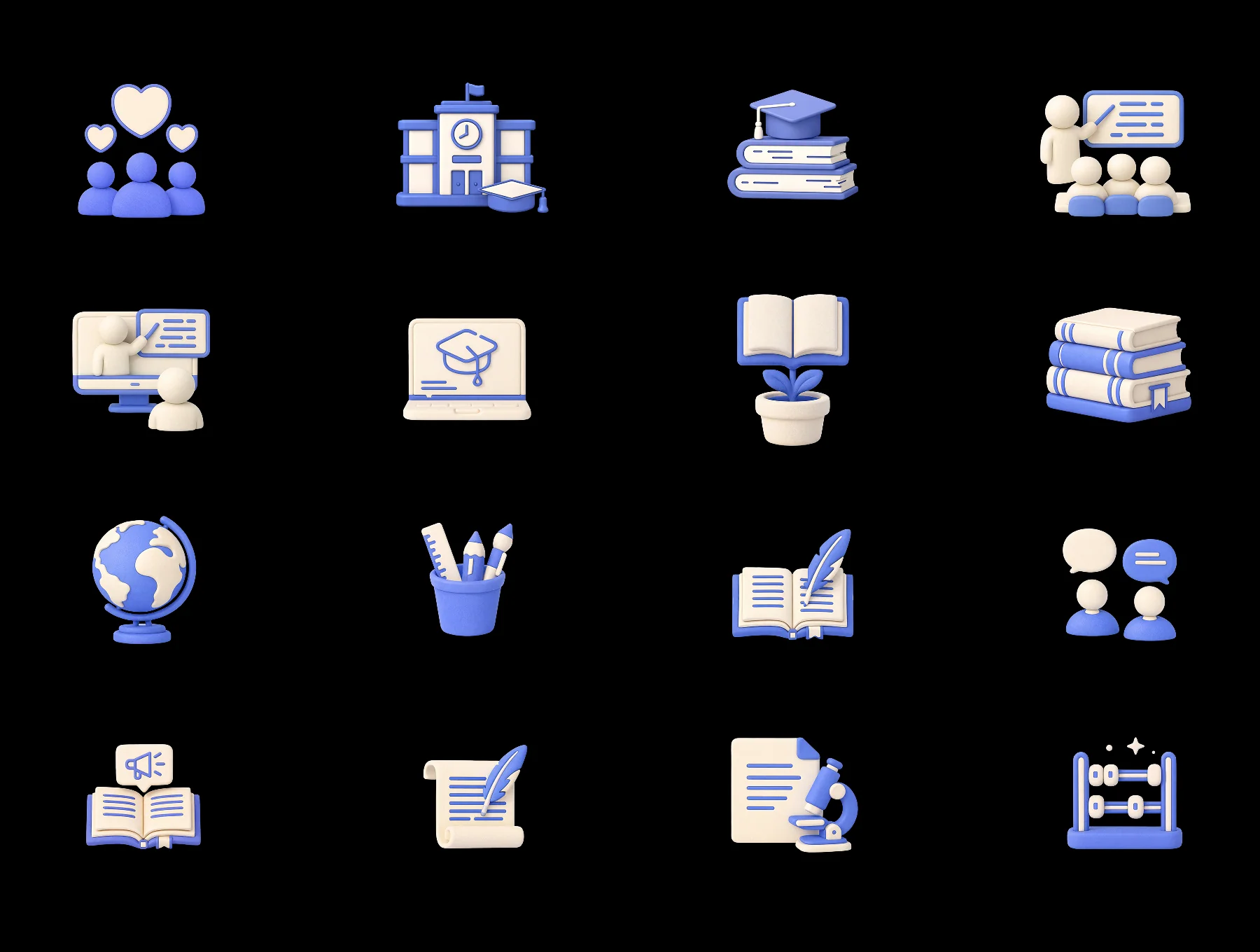 Education 3D  Icon Set 5