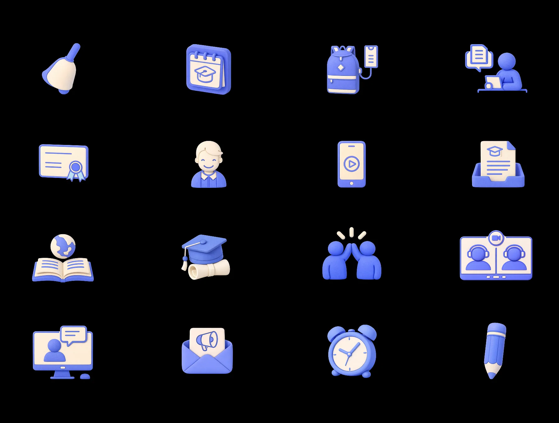 Education 3D  Icon Set 6