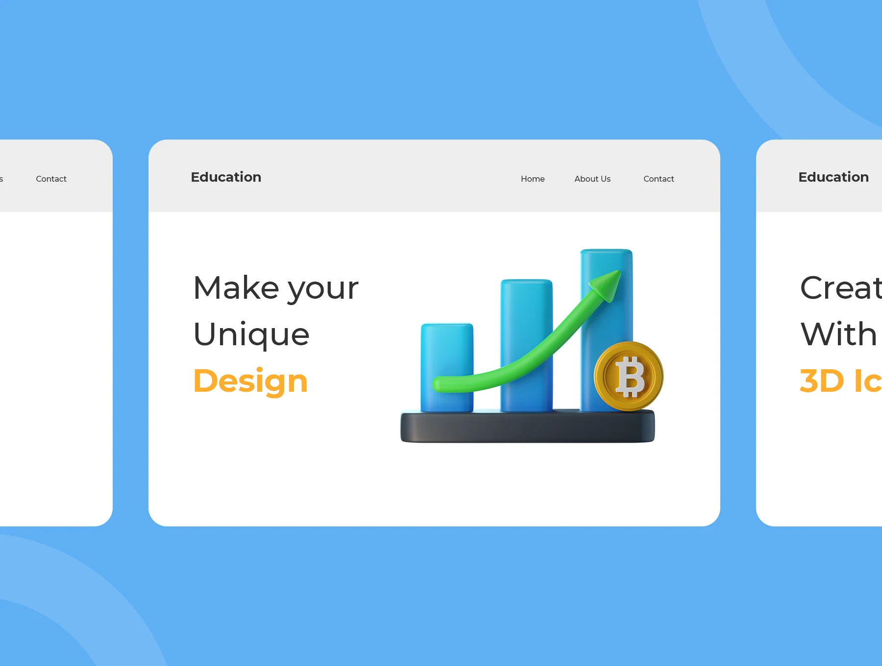 Education 3D Illustration Pack 6