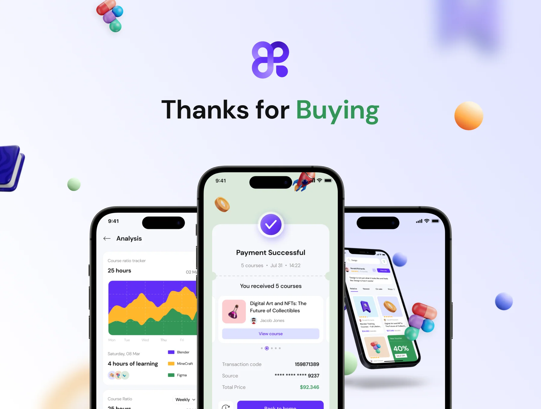Learnzy - Education, E-Commerce and NFT Powerful UI Kit 6