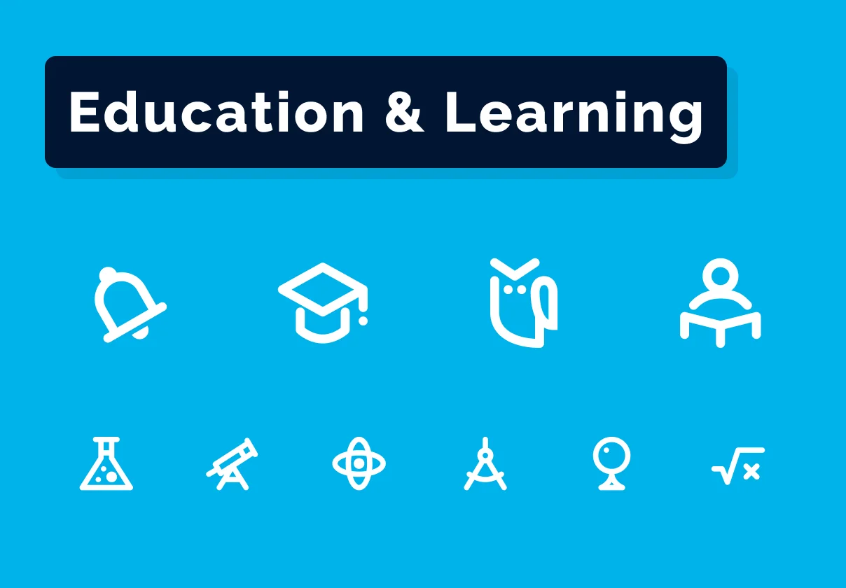 Education & Learning Icons Set