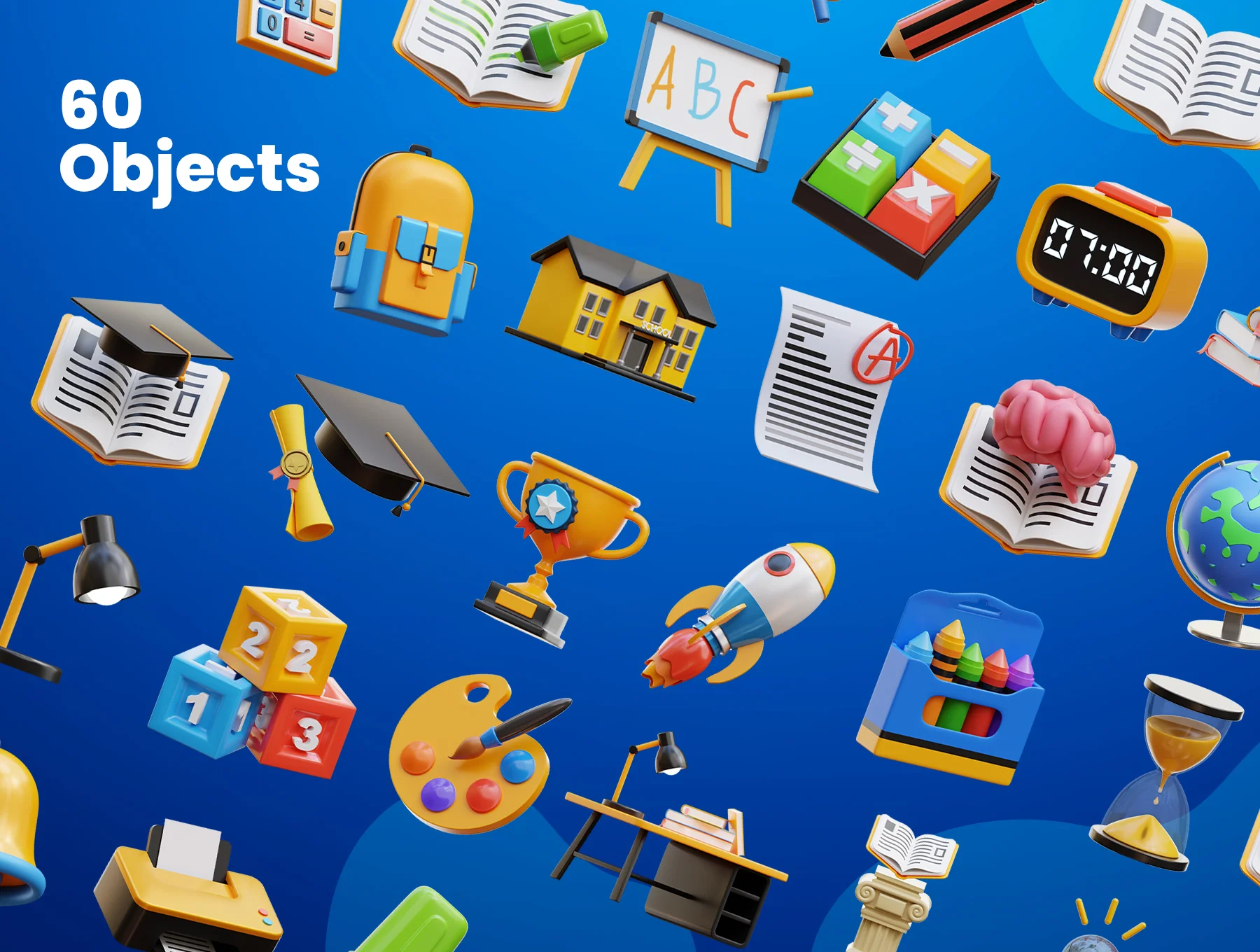 Education Object 3D Icons 5