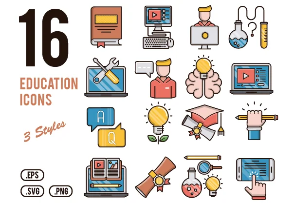 16 Education Icons