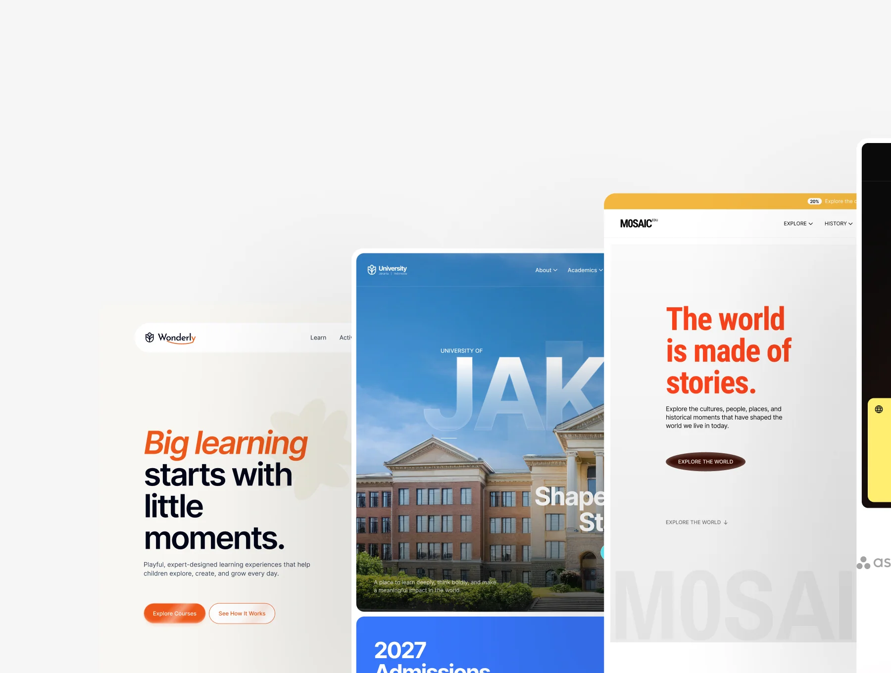 Education Landing Pages UI Kit 5