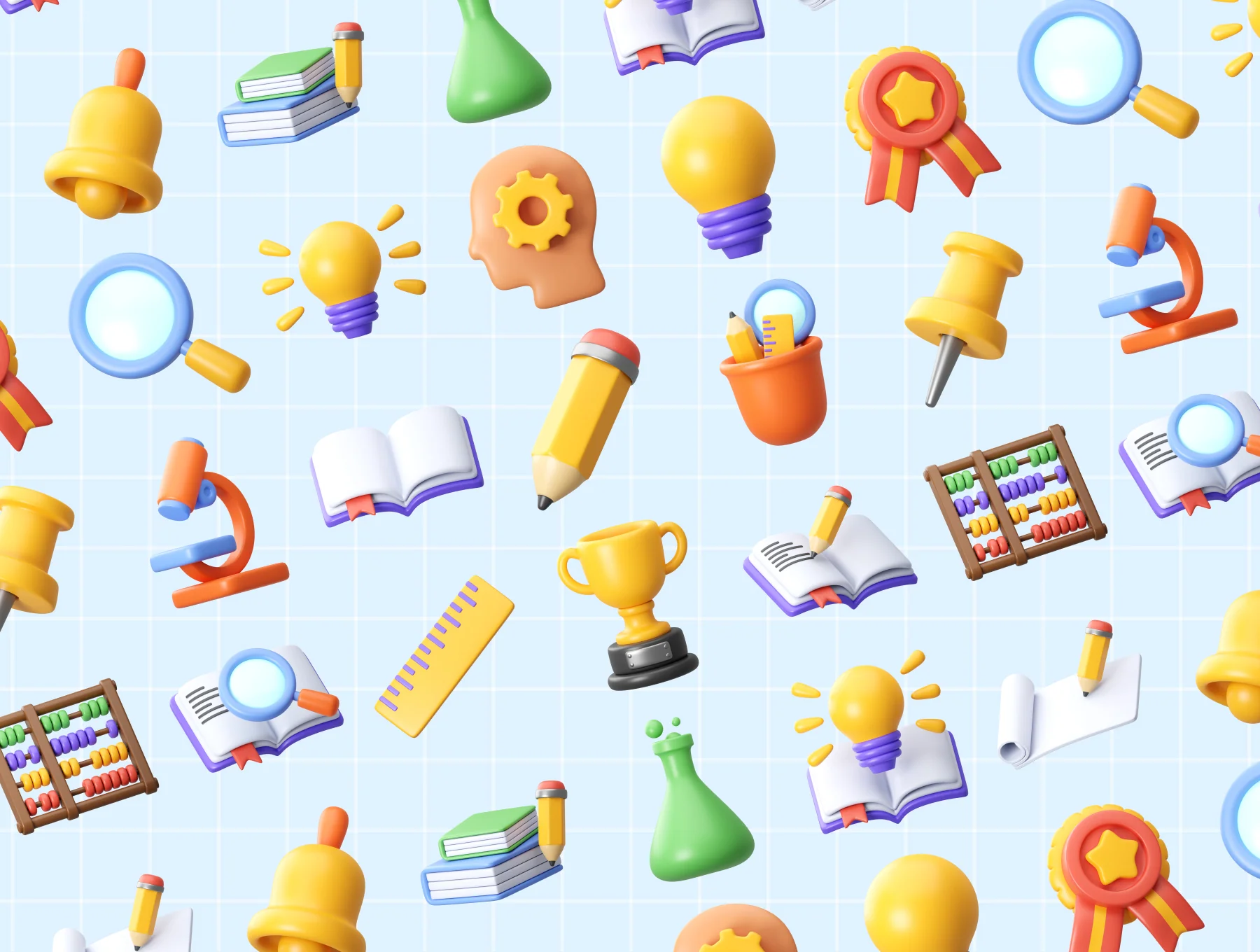 Education 3D Icons 6