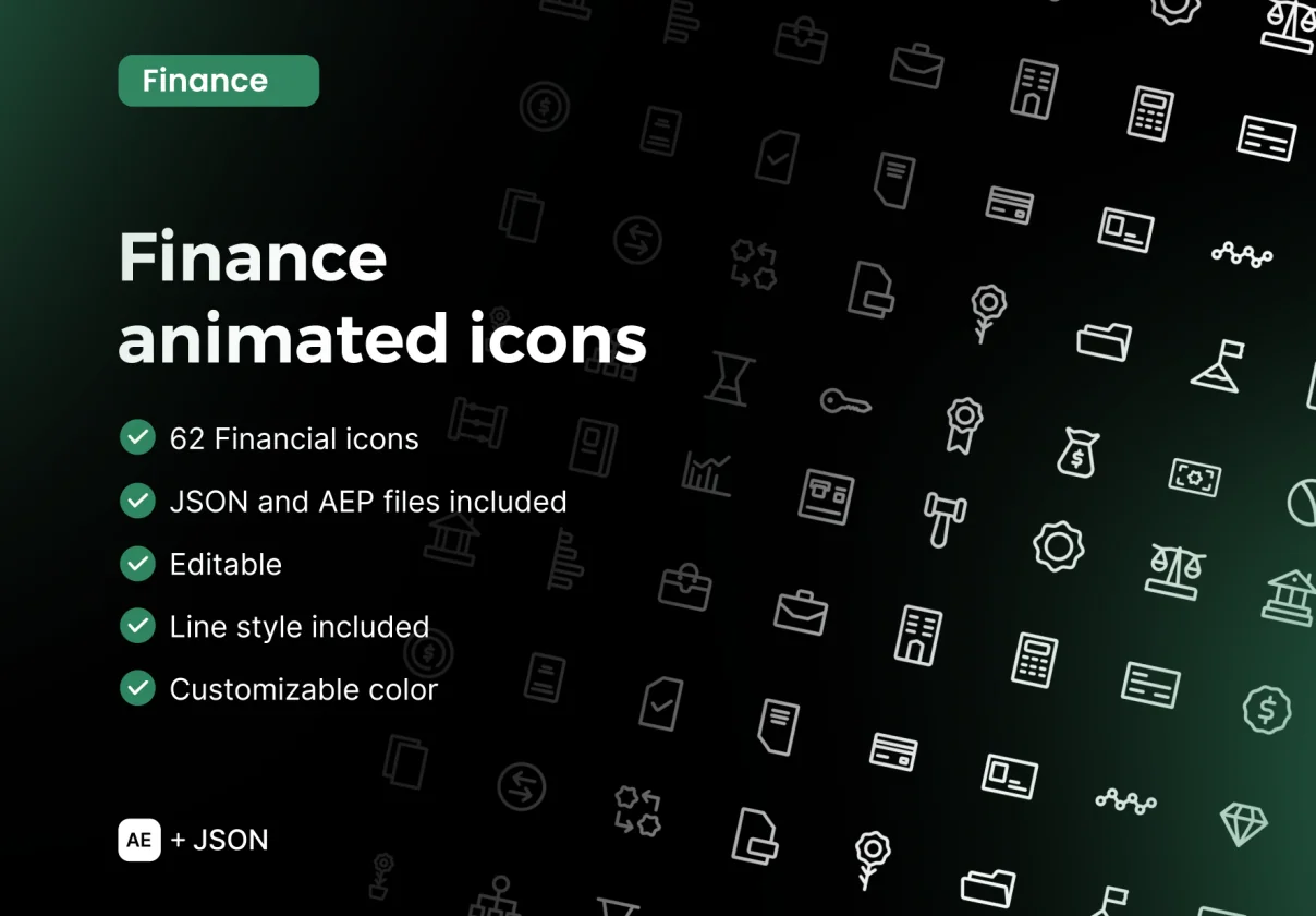 Finance animated Icons