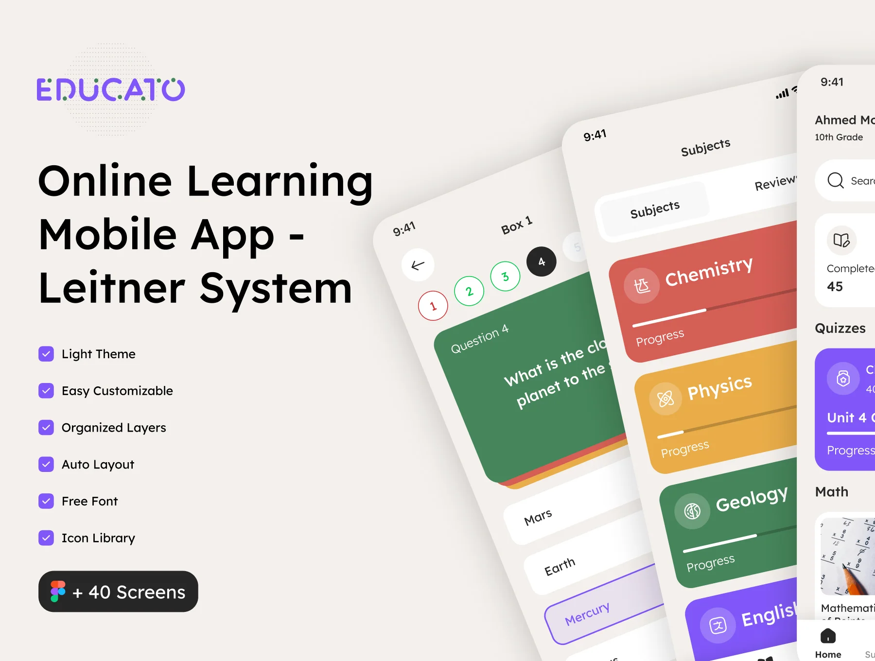 Educato - Education App (Leitner System)