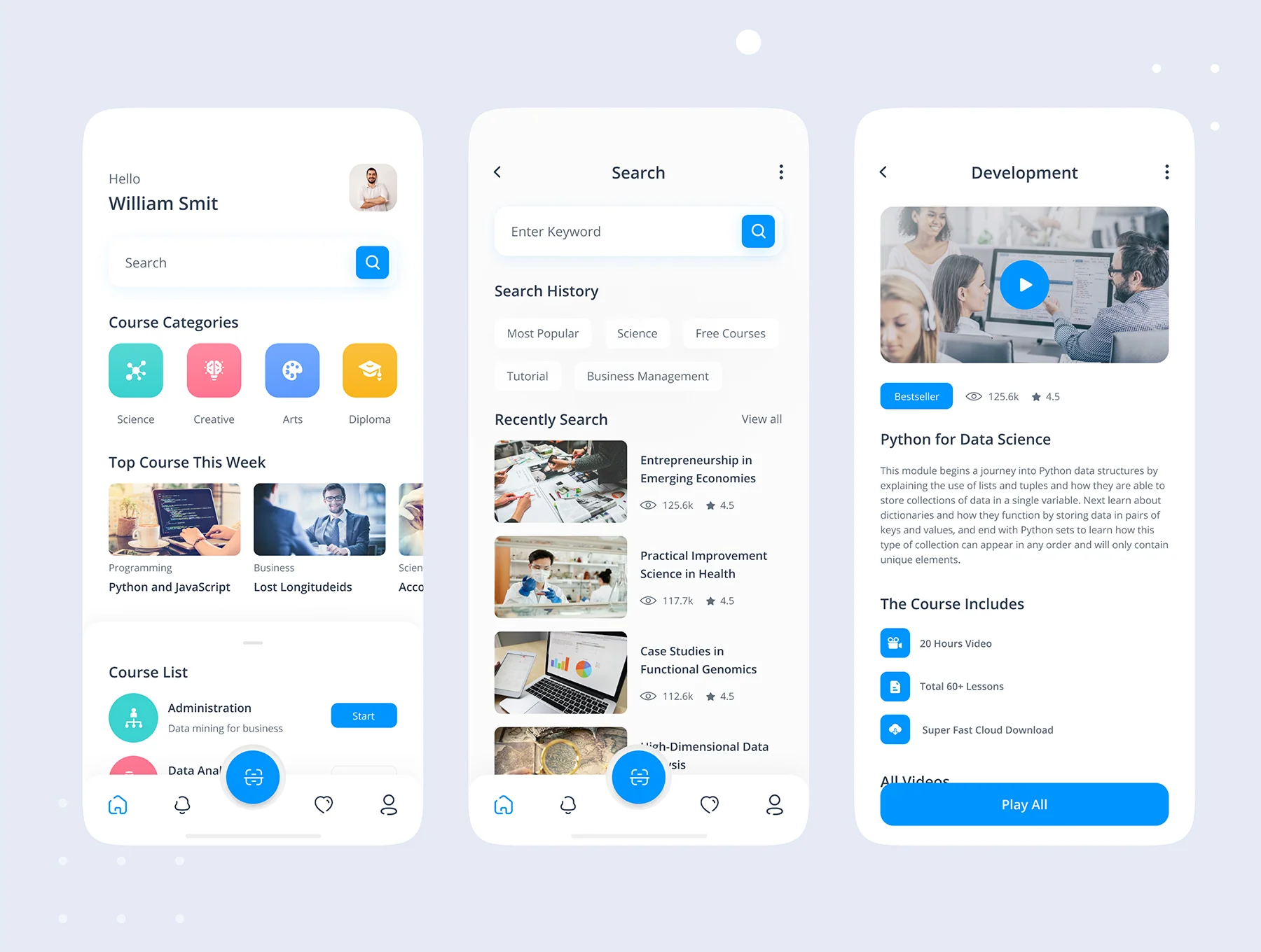 Educaze Online Education App UI Kit 3