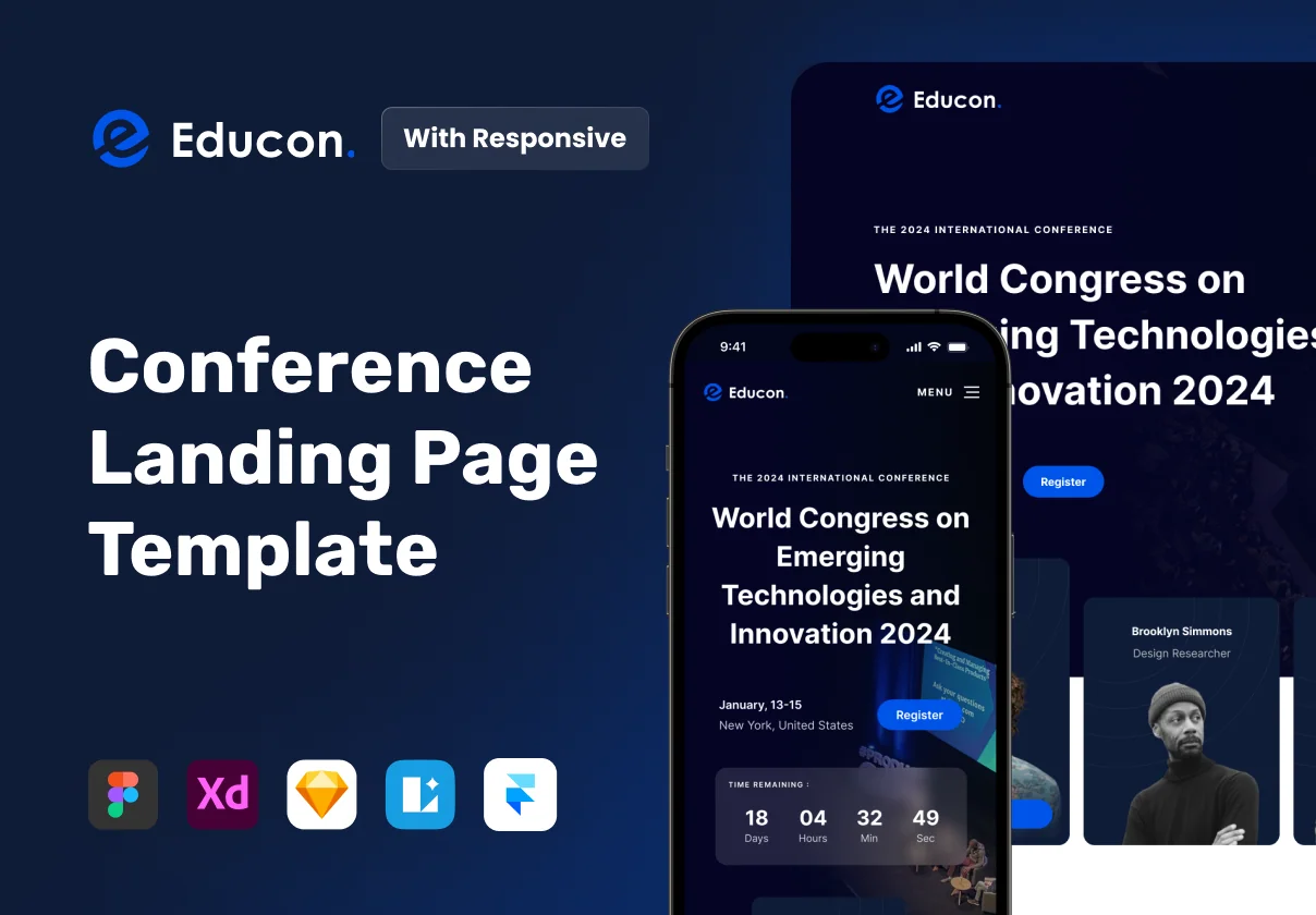 Educon - Conference Landing Page Template
