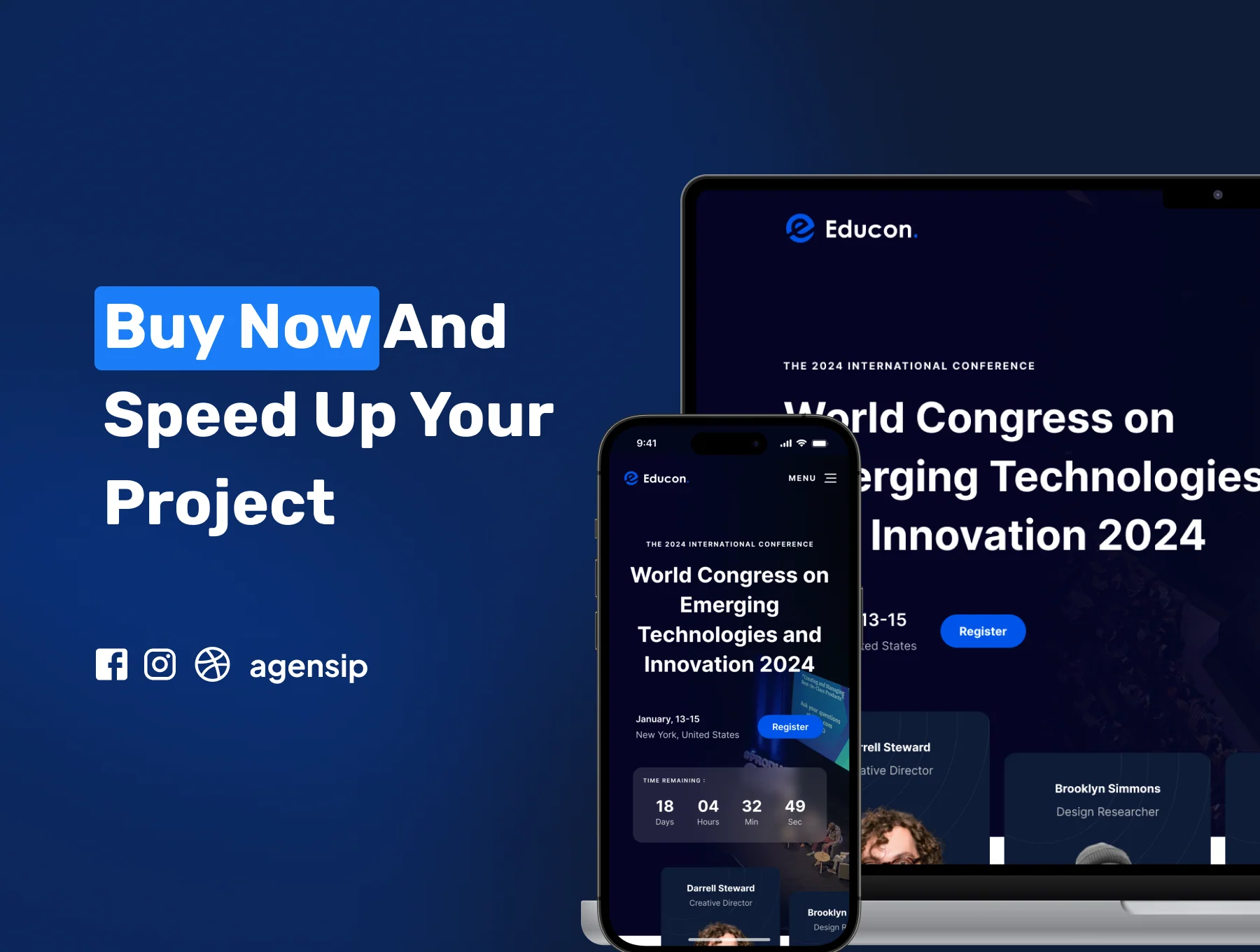 Educon - Conference Landing Page Template 10