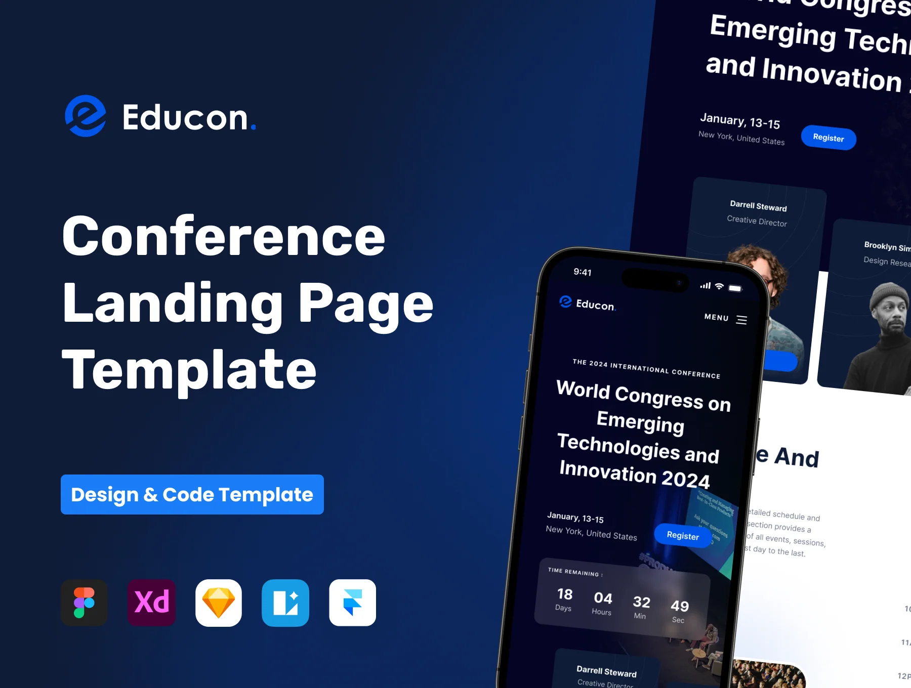 Educon - Conference Landing Page Template