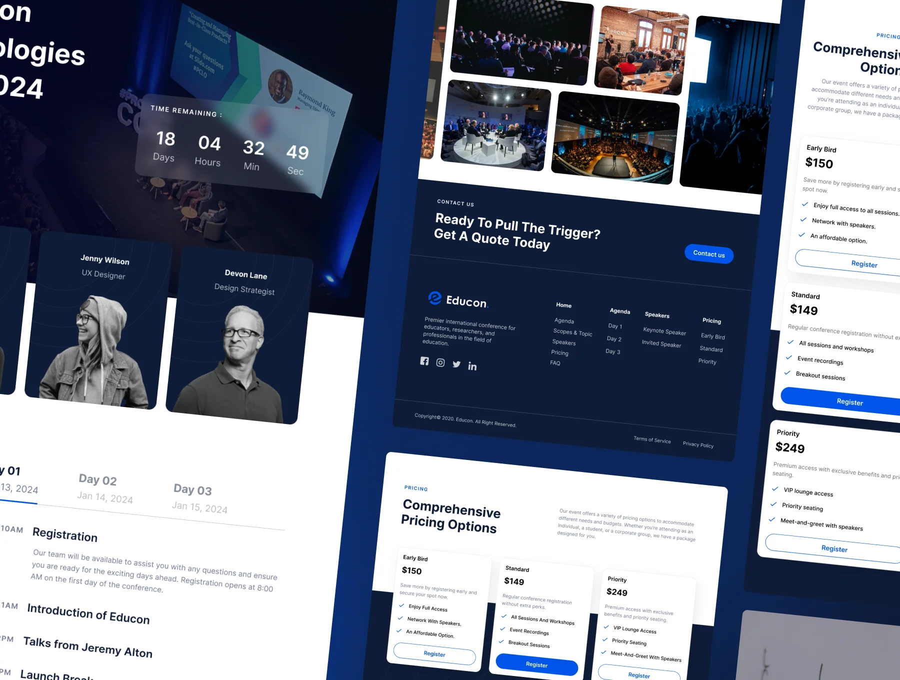 Educon - Conference Landing Page Template 2