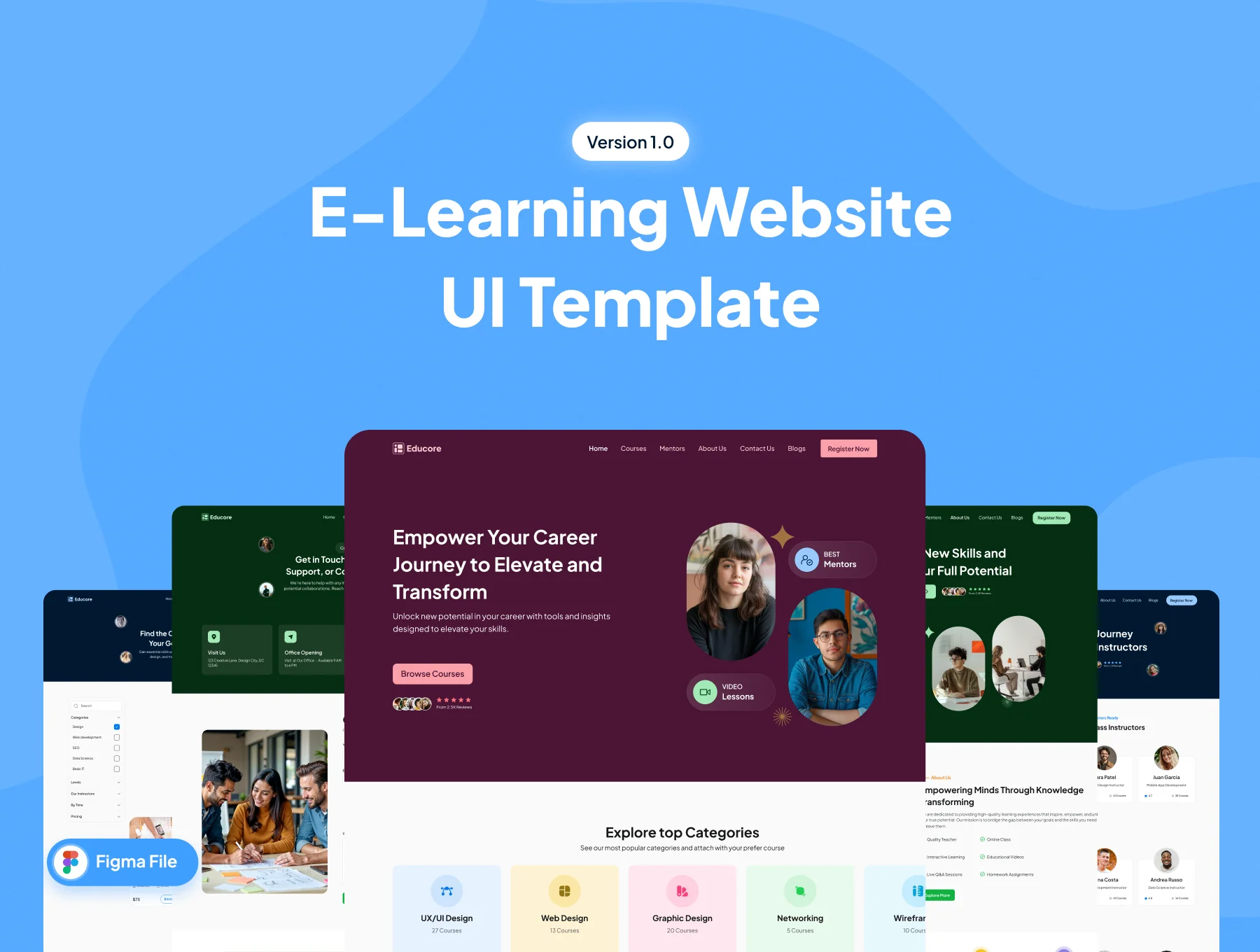 Educore E- Learning website template