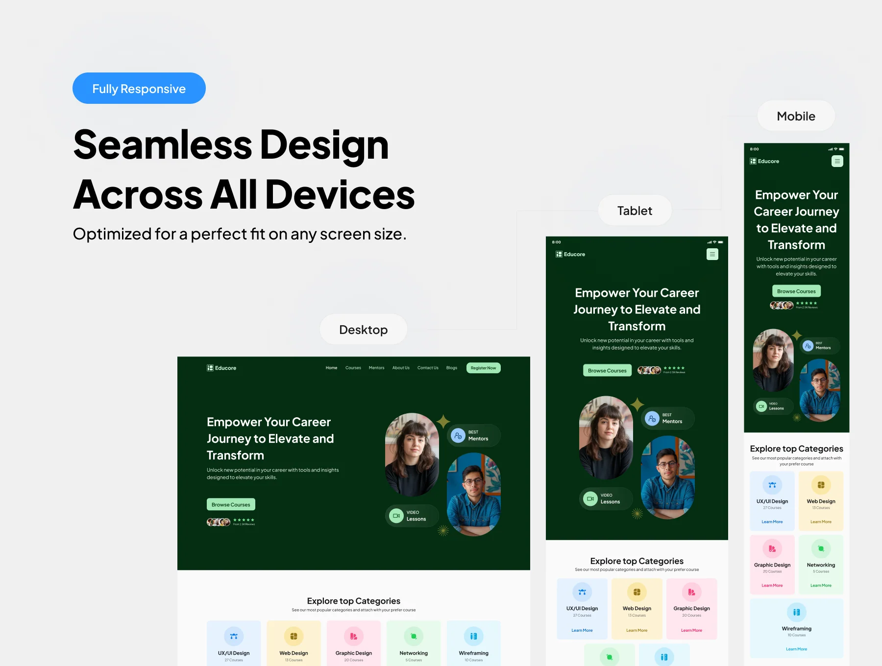 Educore E- Learning website template 3