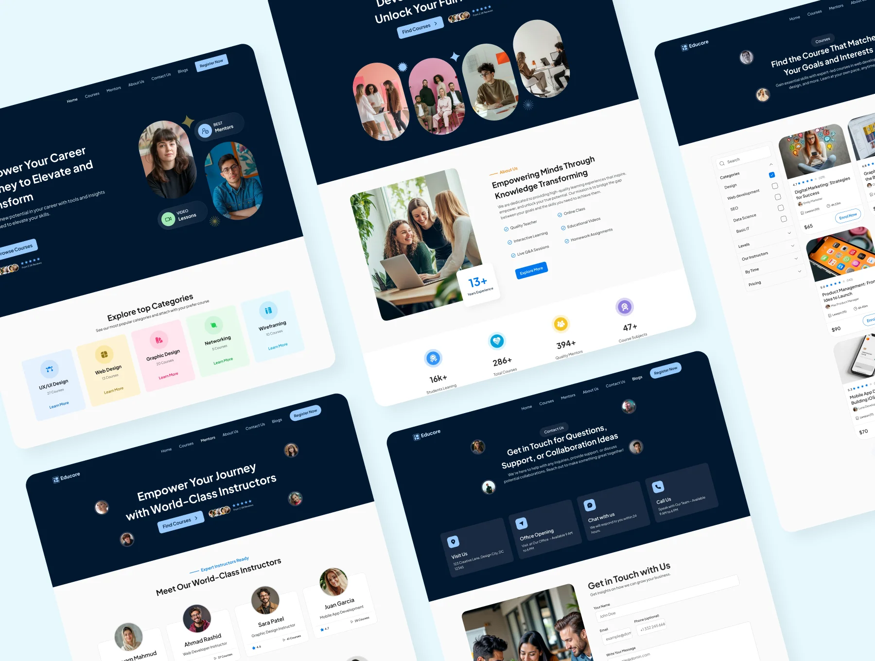 Educore E- Learning website template 6