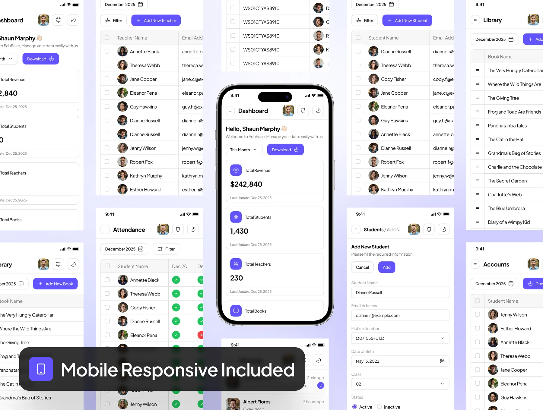 EduEase - School Management Dashboard Admin UI Kit 7