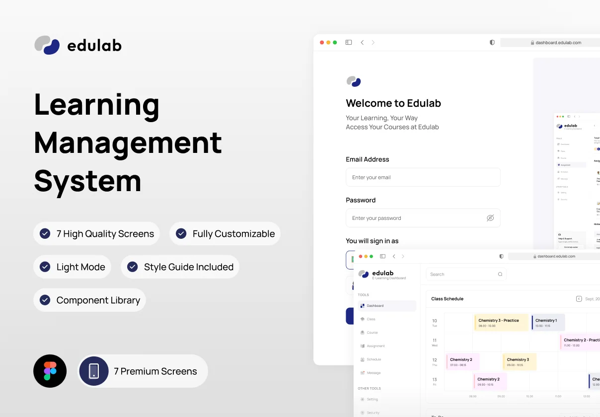 Edulab | Learning Management System UI Kit