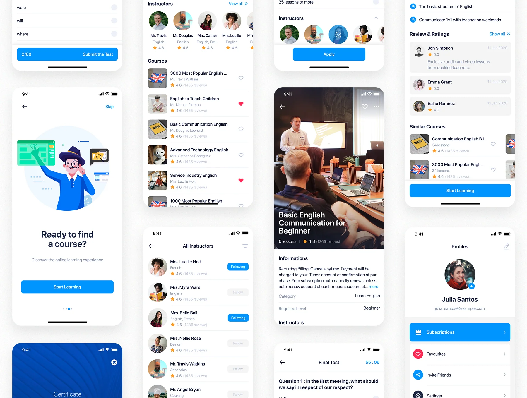 Edulake - Online Course mobile UI Kit 8