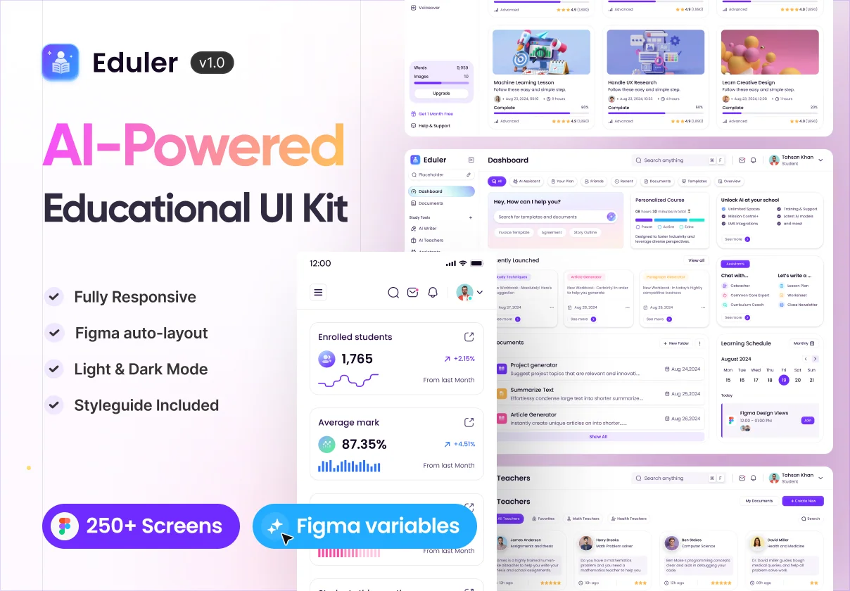 Eduler - AI-Powered Educational UI Kit