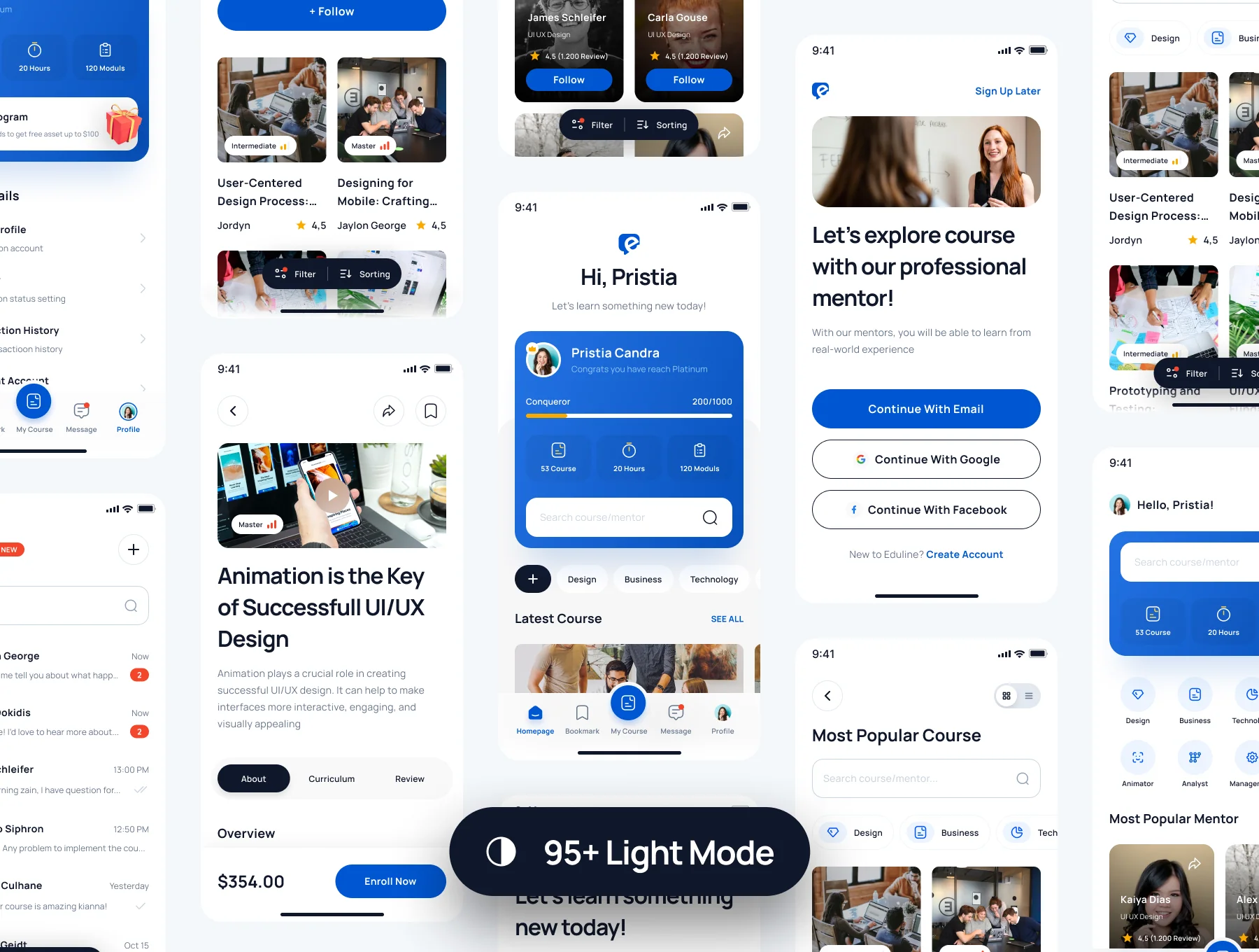 Eduline - Education & Online Learning App UI Kit 3
