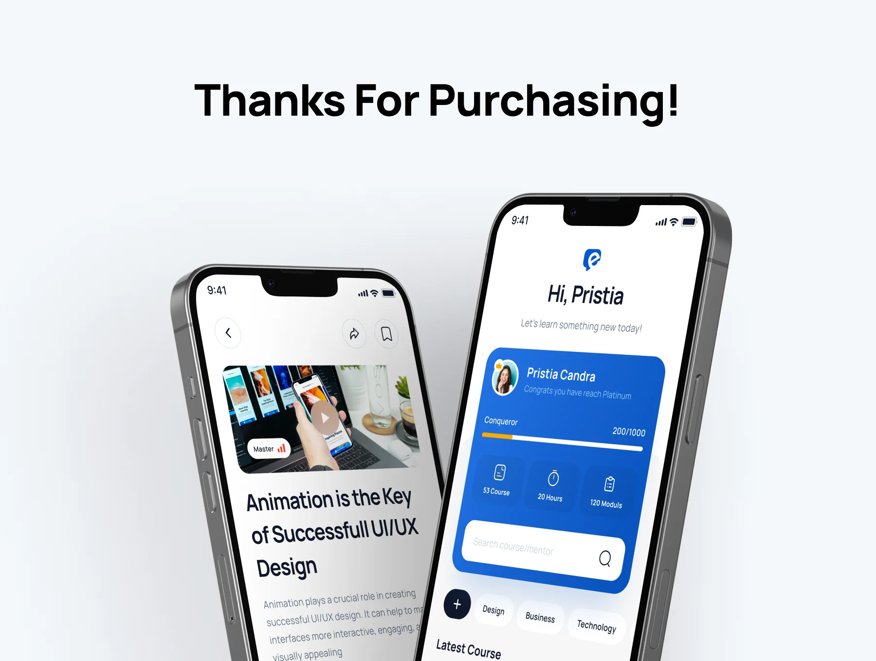 Eduline - Education & Online Learning App UI Kit 6