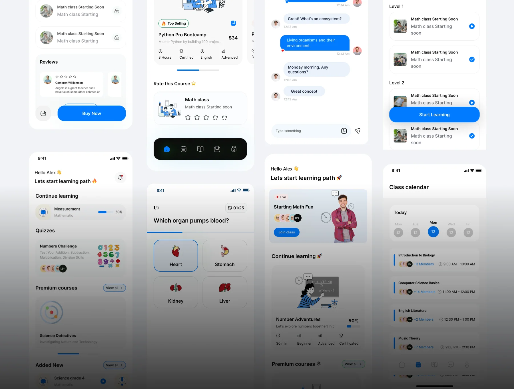 EduQuest E-learning App UI Kit 5